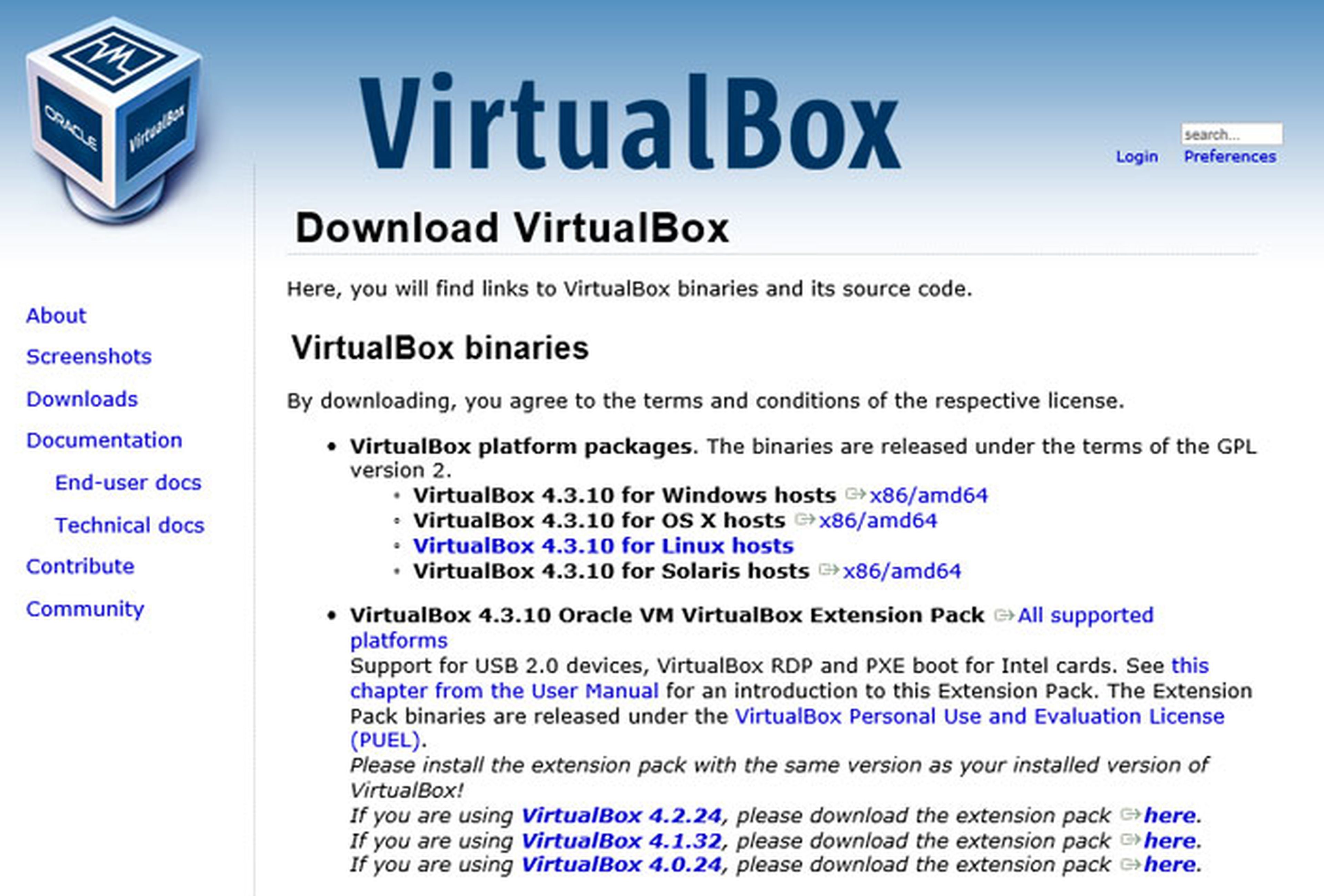 Instala VirtualBox