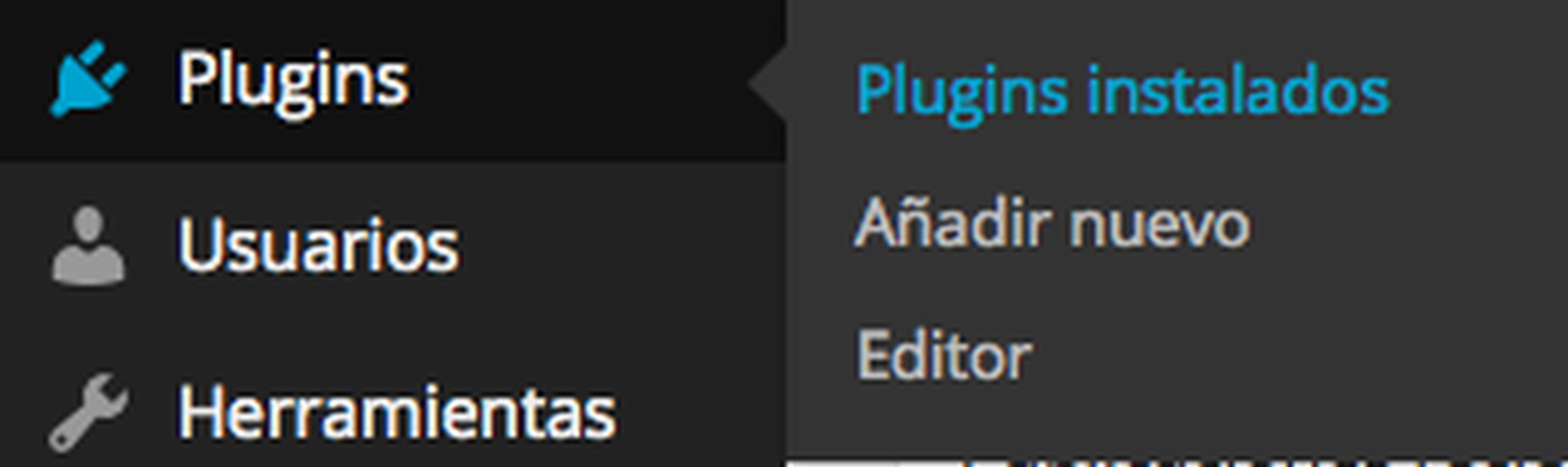 Plugins instalados en Wordpress