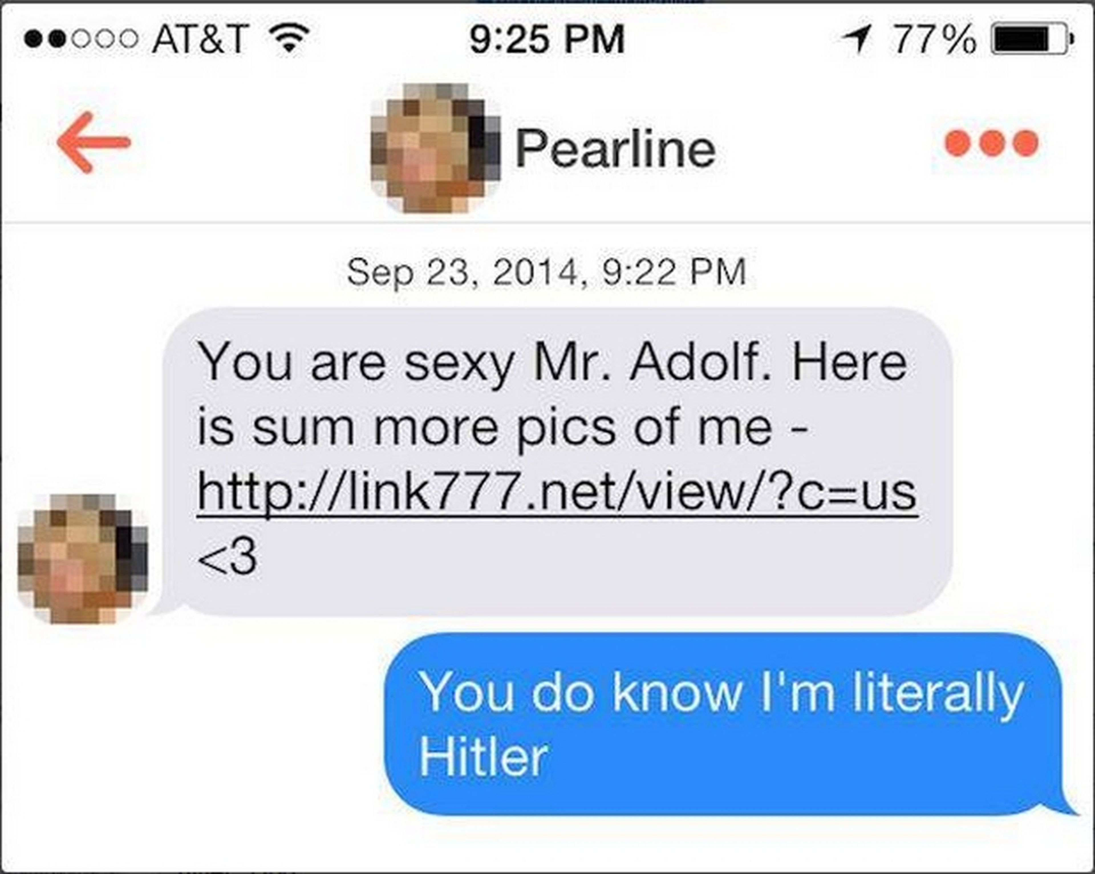 Hitler en Tinder