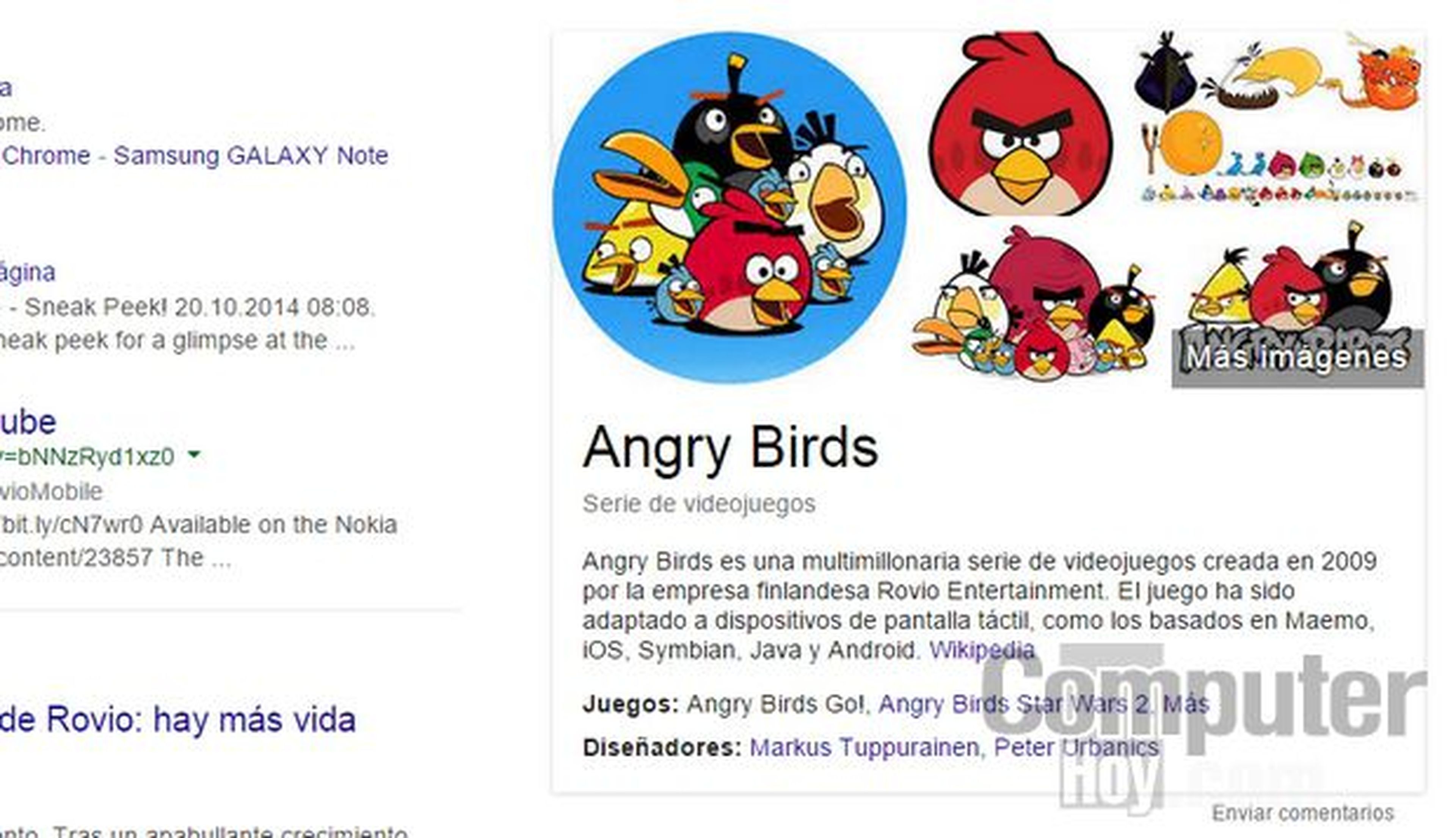 Buscador Google Angry Birds