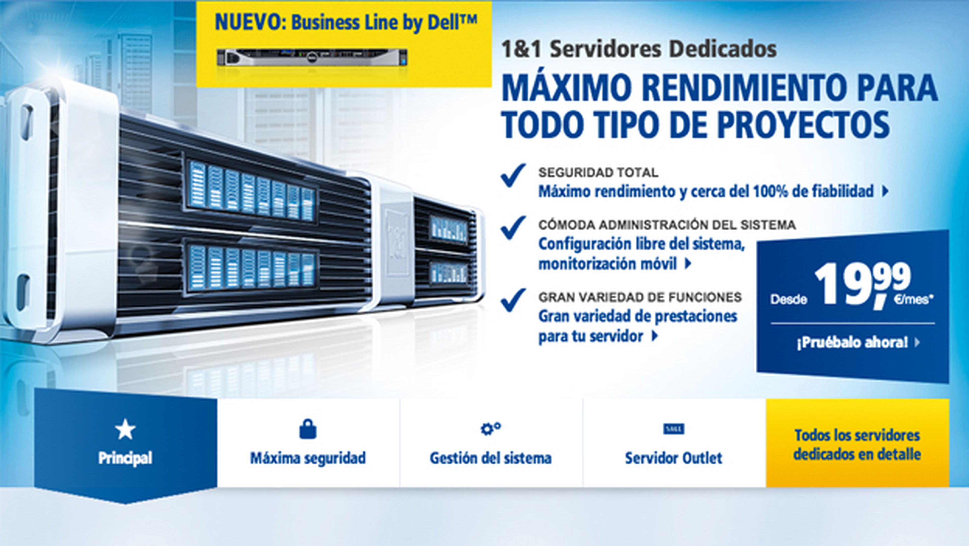 1&1 lanza gama de Servidores Dedicados Business Line by Dell1&1 Lanza gama de Servidores Dedicados Business Line by Dell