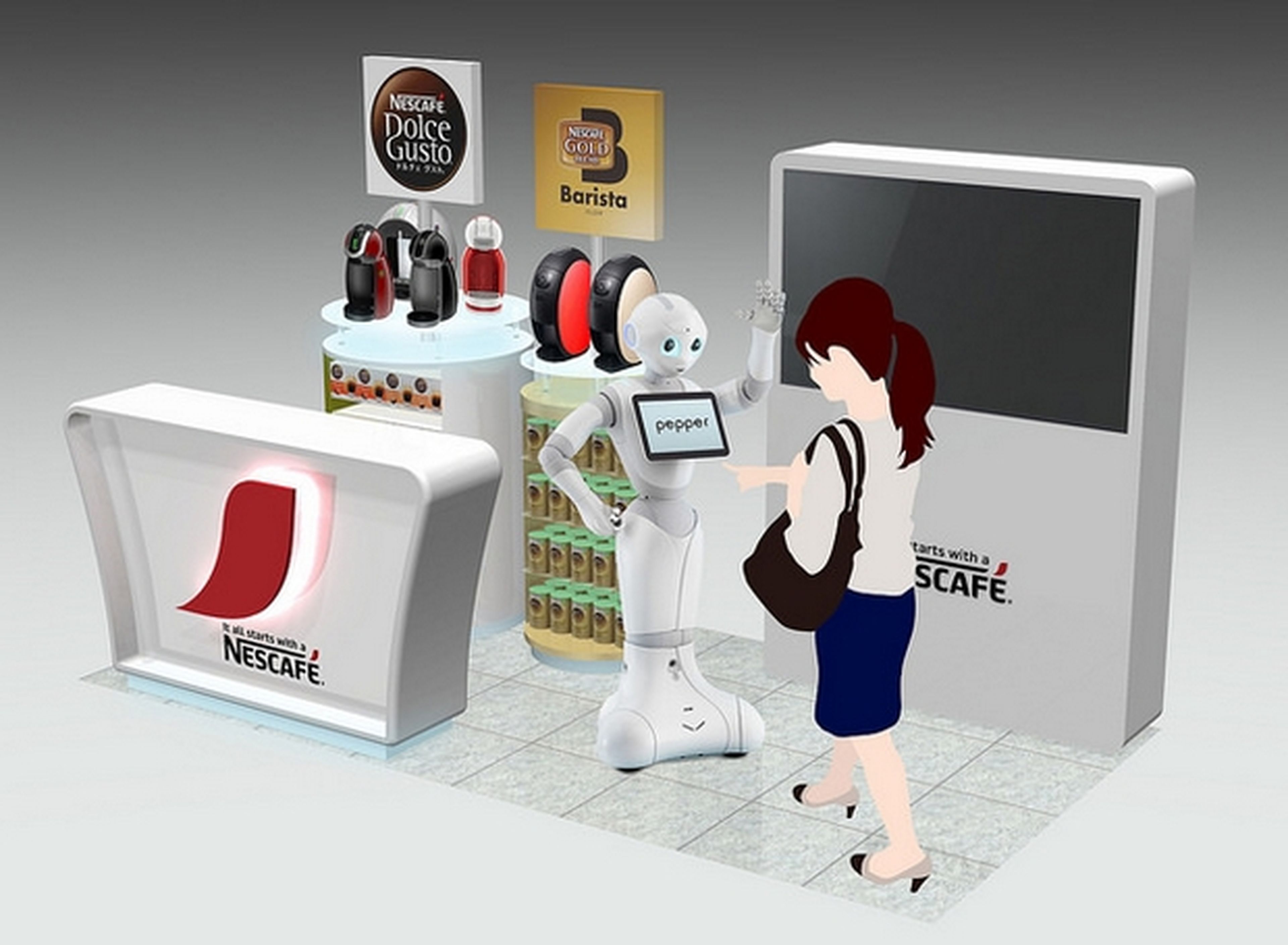 Nestcafé robot Pepper