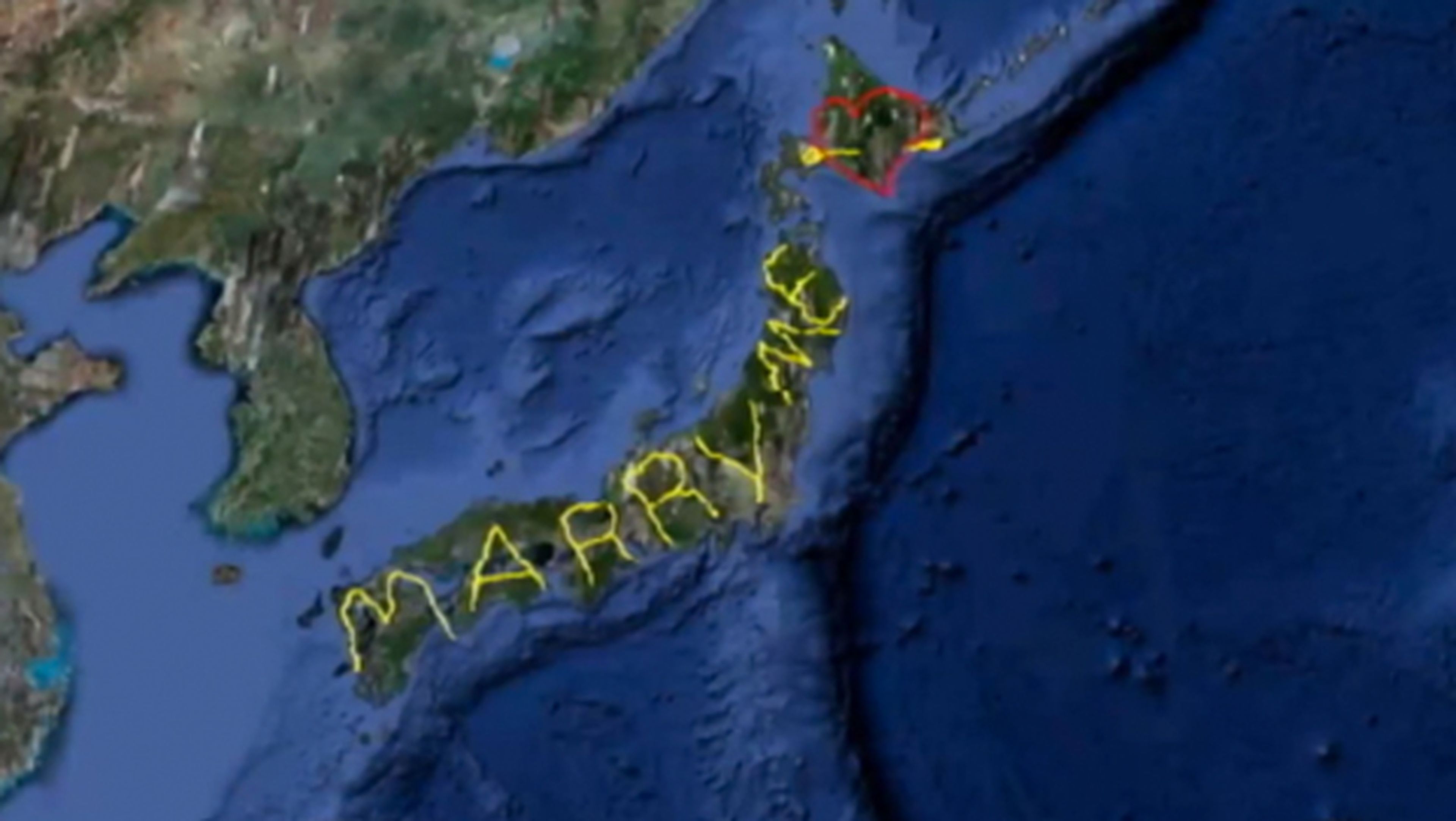 Viaja por Japón con GPS para crear propuesta de matrimonio