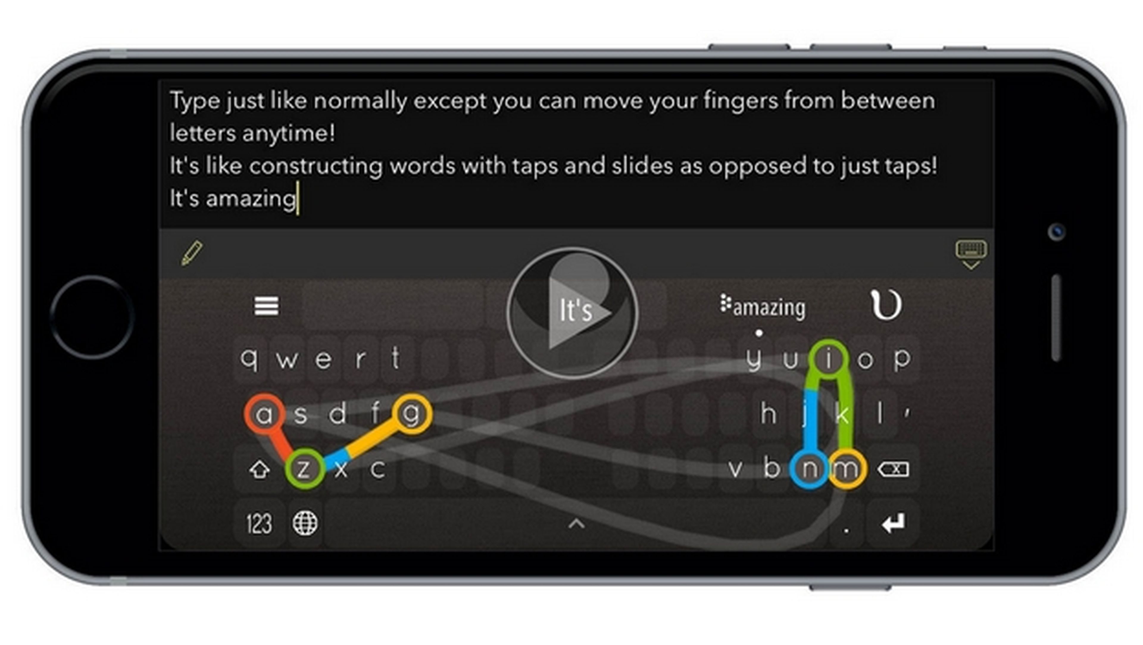 Teclea 130 palabras por minuto en tu móvil con el teclado virtual NinType para iPhone y iPad.