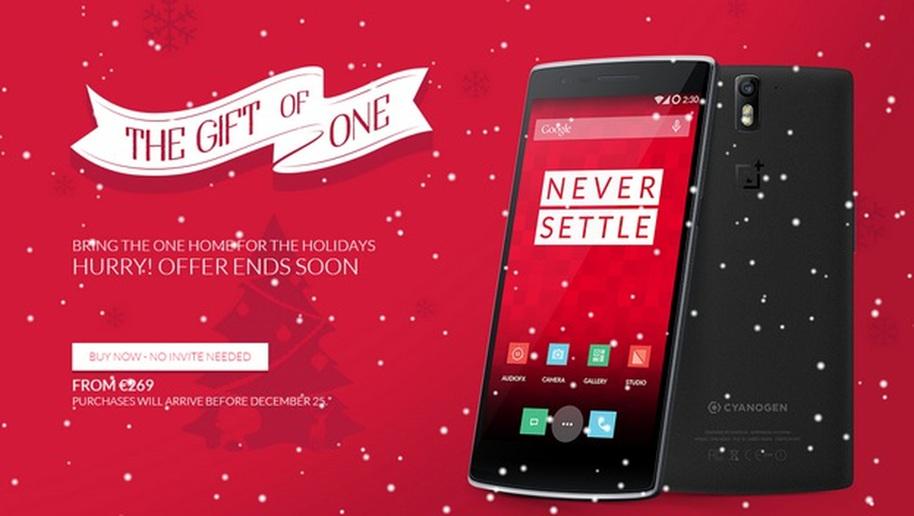 OnePlus One a la venta sin invitación en España, a tiempo para Navidad