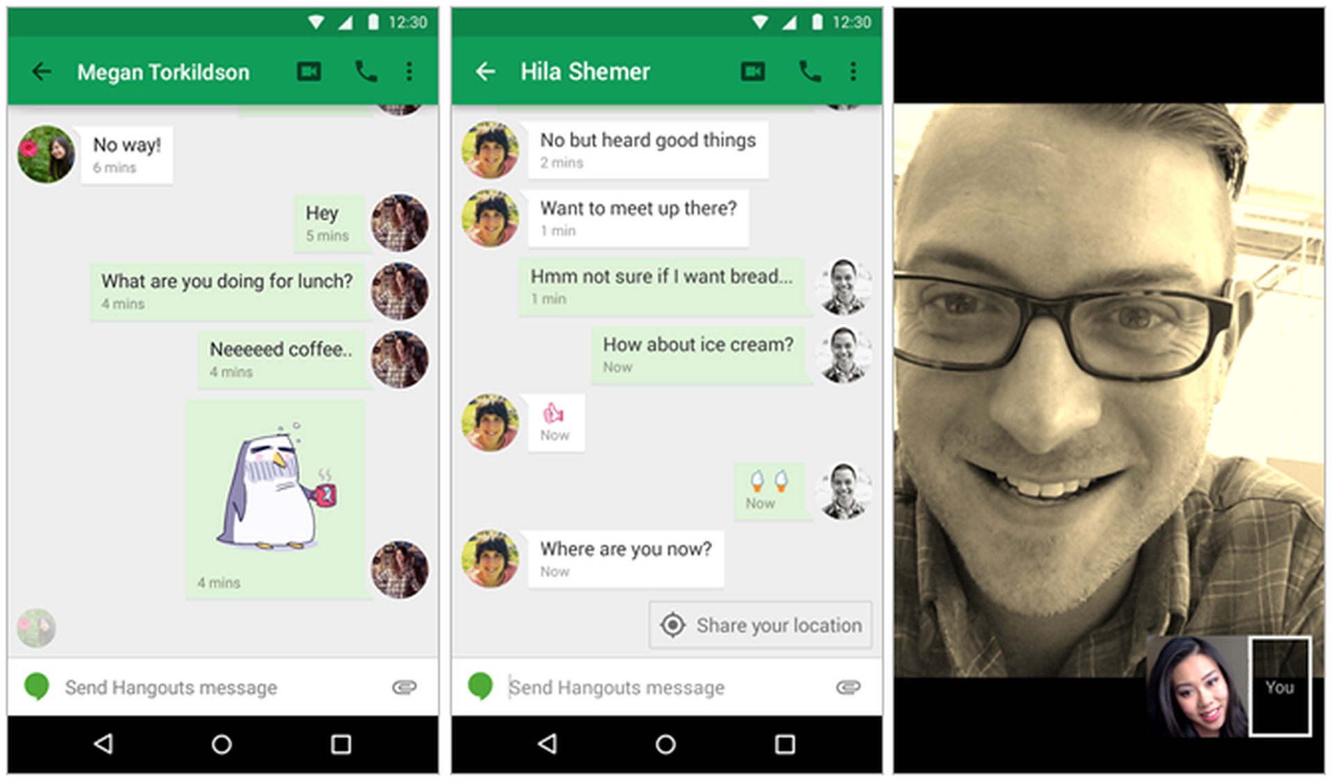 Google Hangouts se actualiza con nuevas funciones e iconos