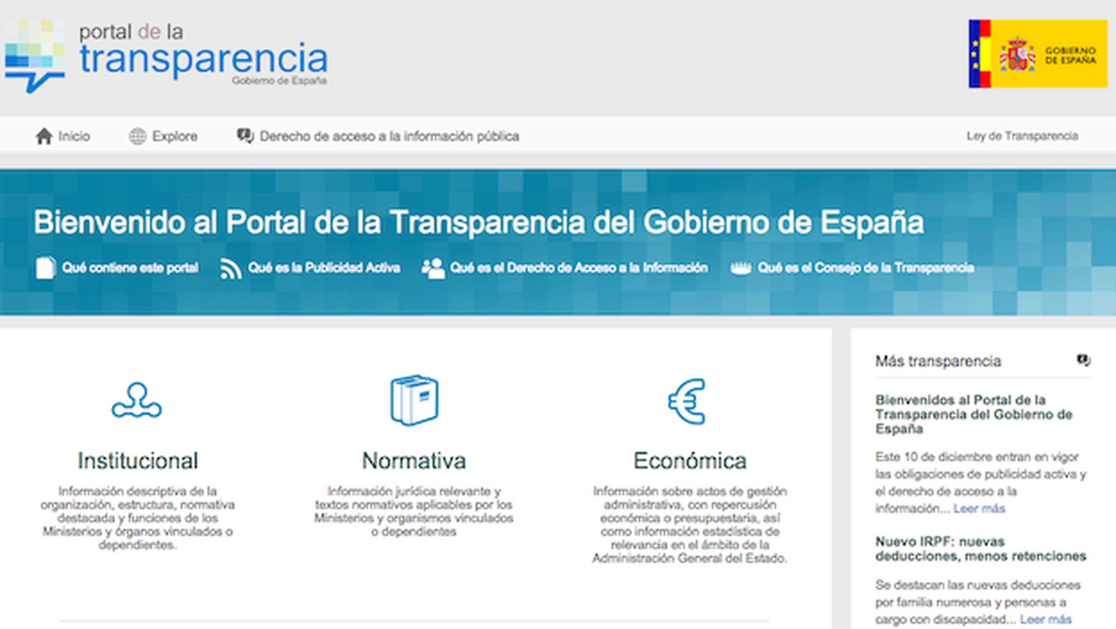 nueva web de transparencia