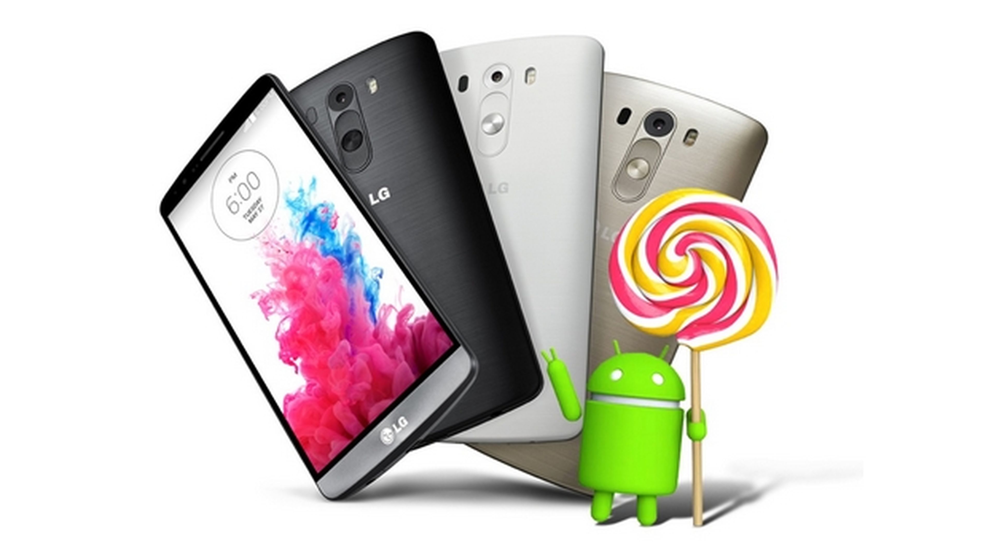 Android 5.0 Lollipop para el LG G3 ya disponible en España.