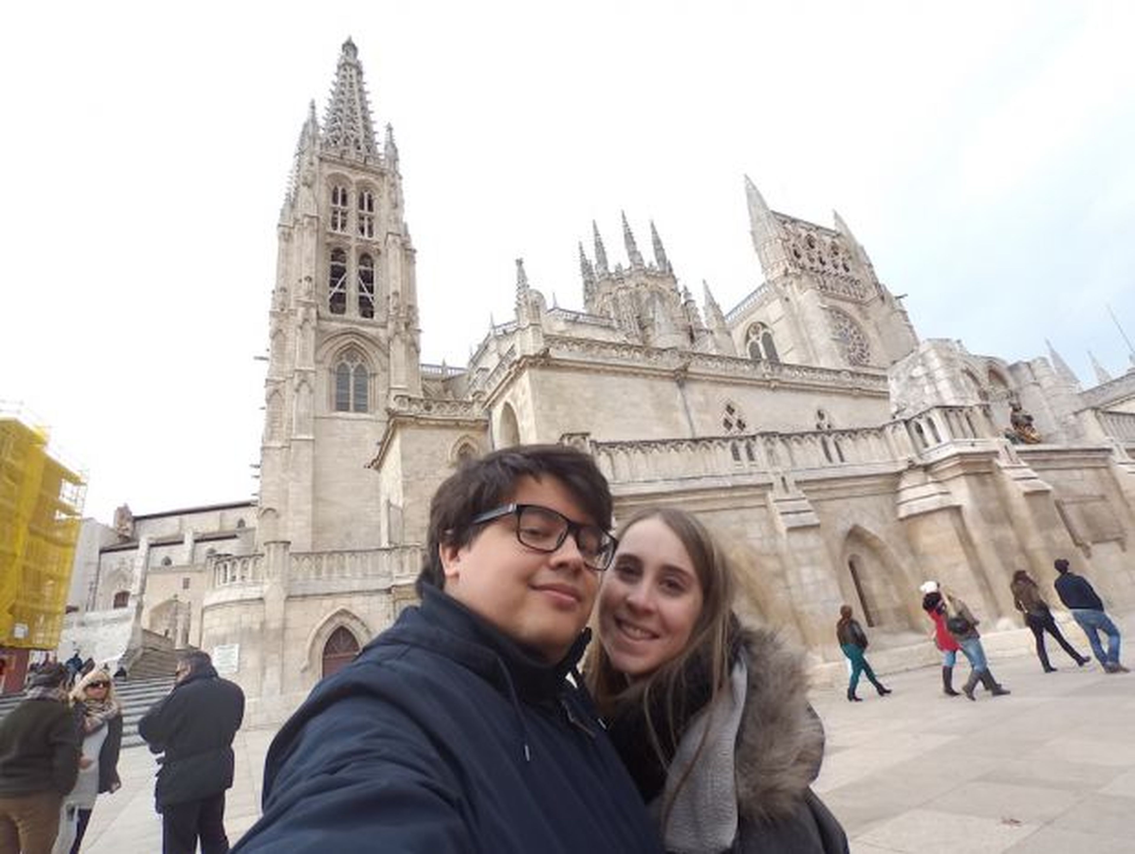 Selfie con la cámara Re en la Catedral de Burgos