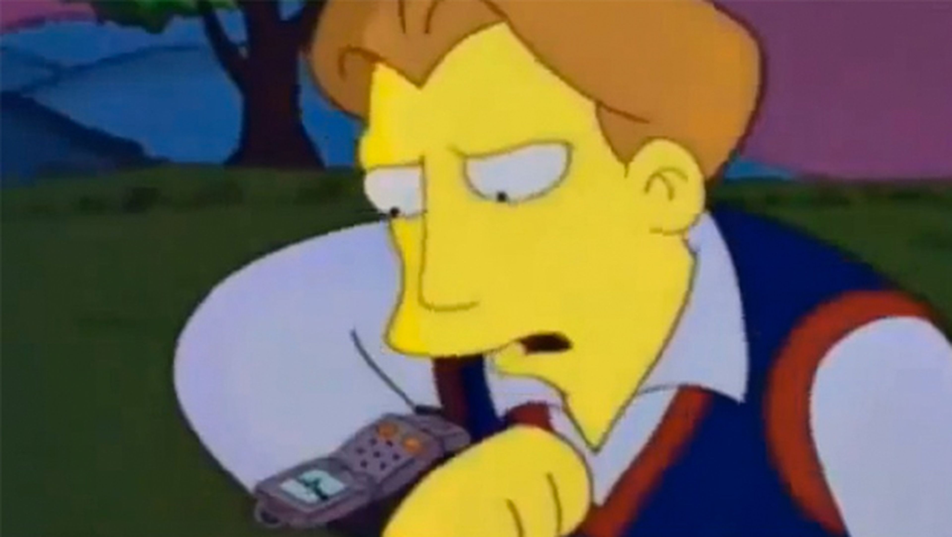 momento smartwatch en Los Simpsons