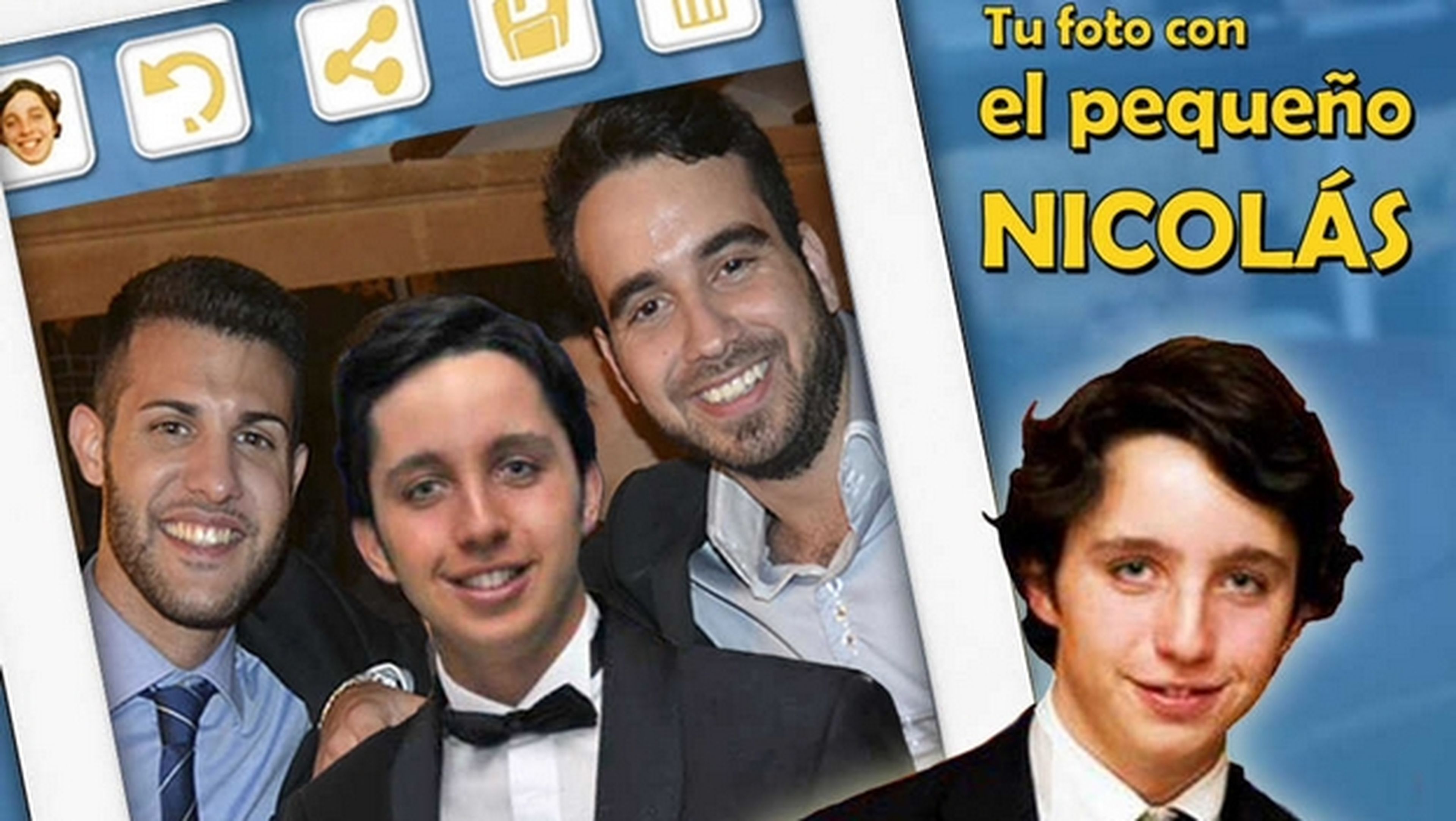 Hazte un selfie con el pequeño Nicolás con la app para iOS y Android Tu Foto con el Pequeño Nicolás.