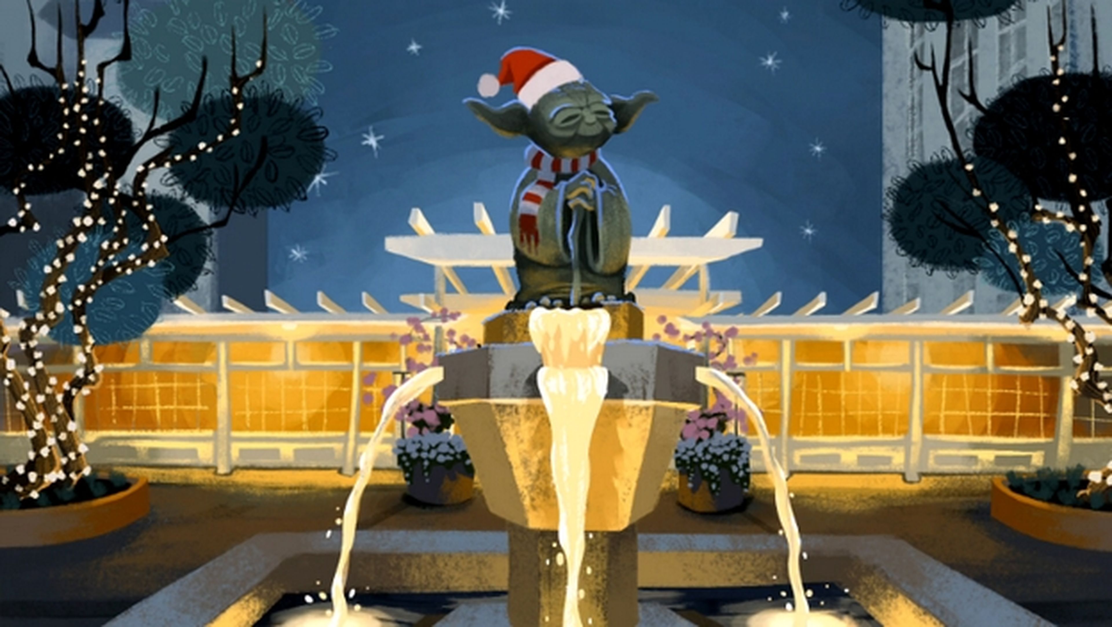 Star Wars te felicita la Navidad con esta postal animada.