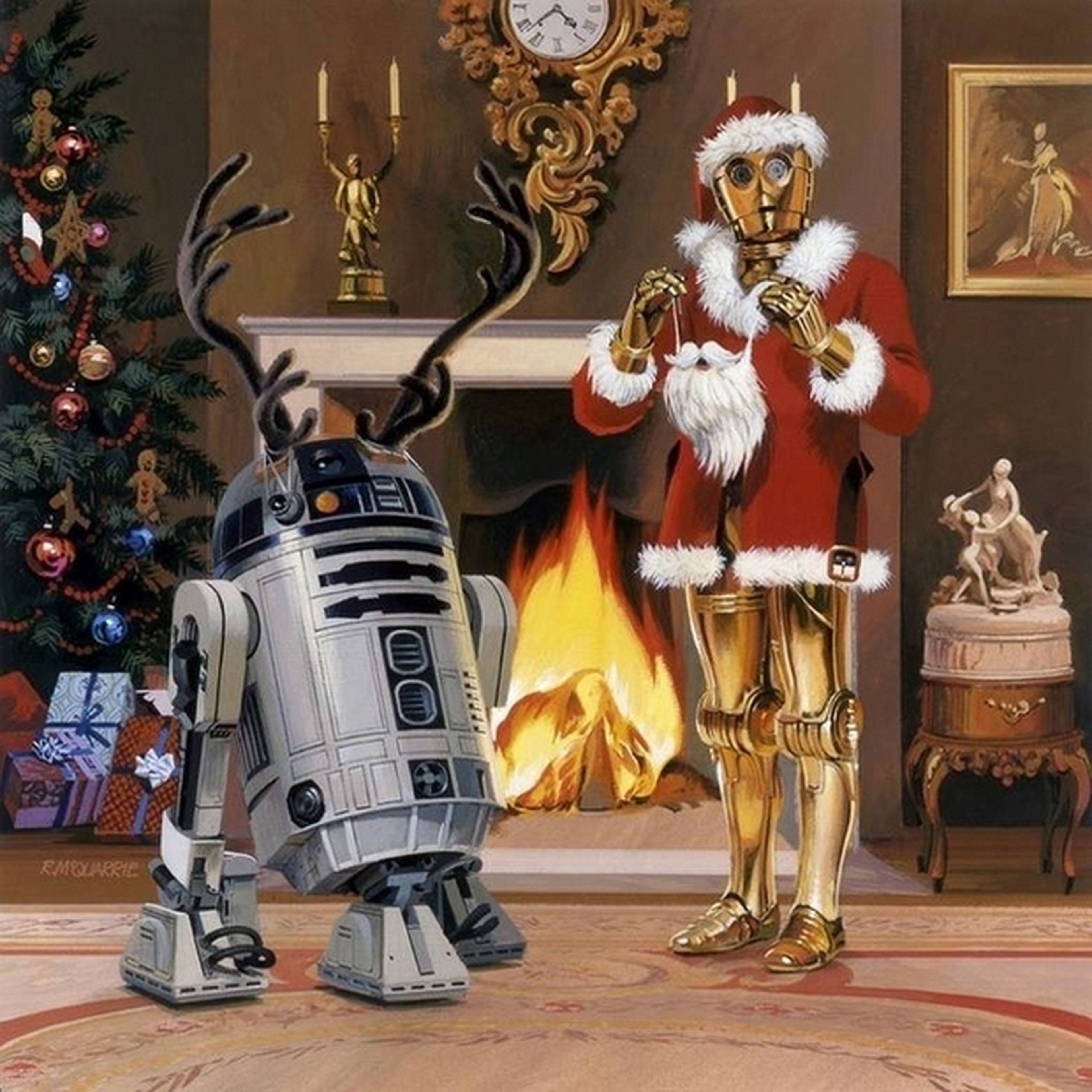 Postal Navidad Star Wars