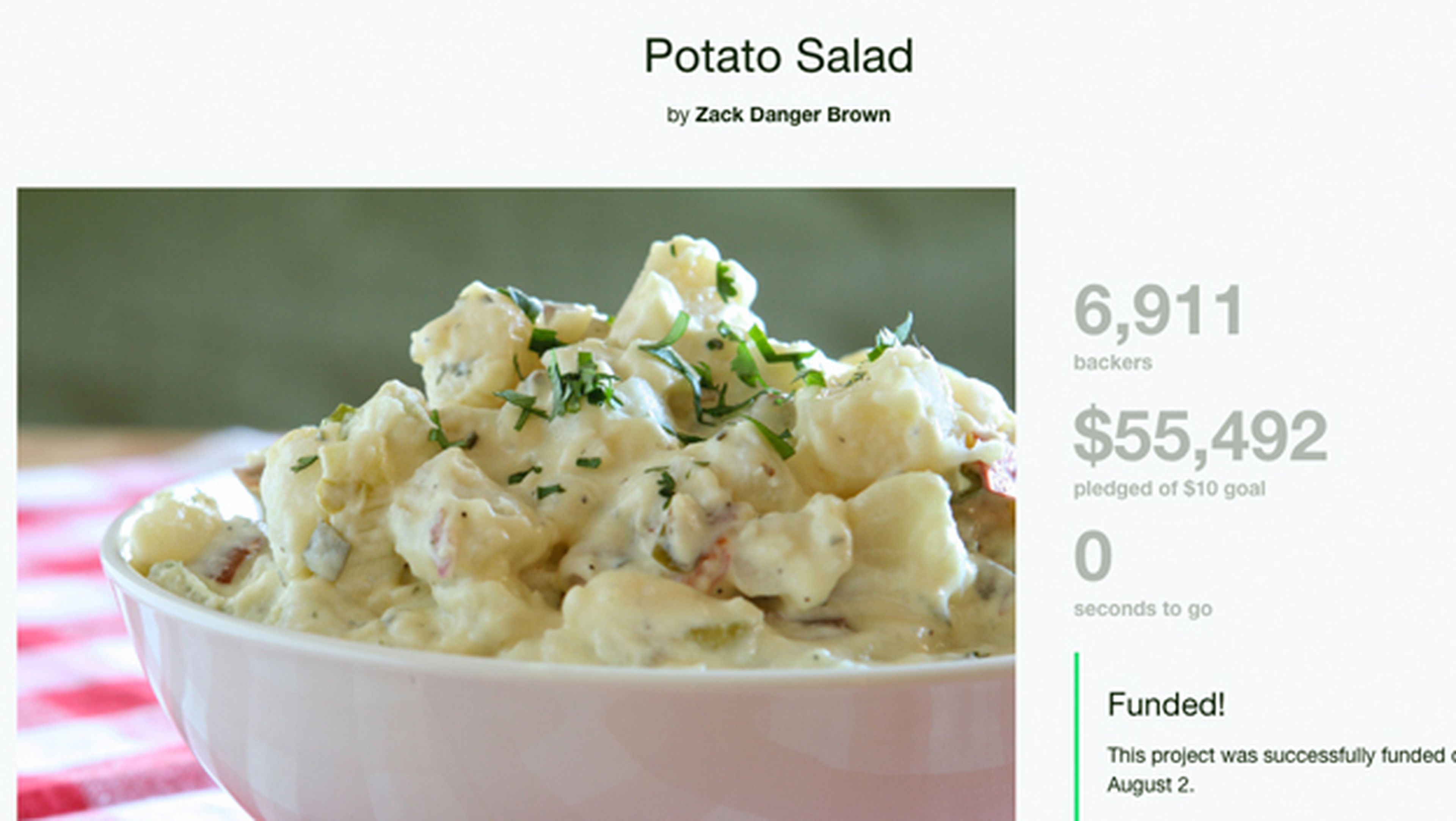 Una ensalada de patata que vale miles de dólares