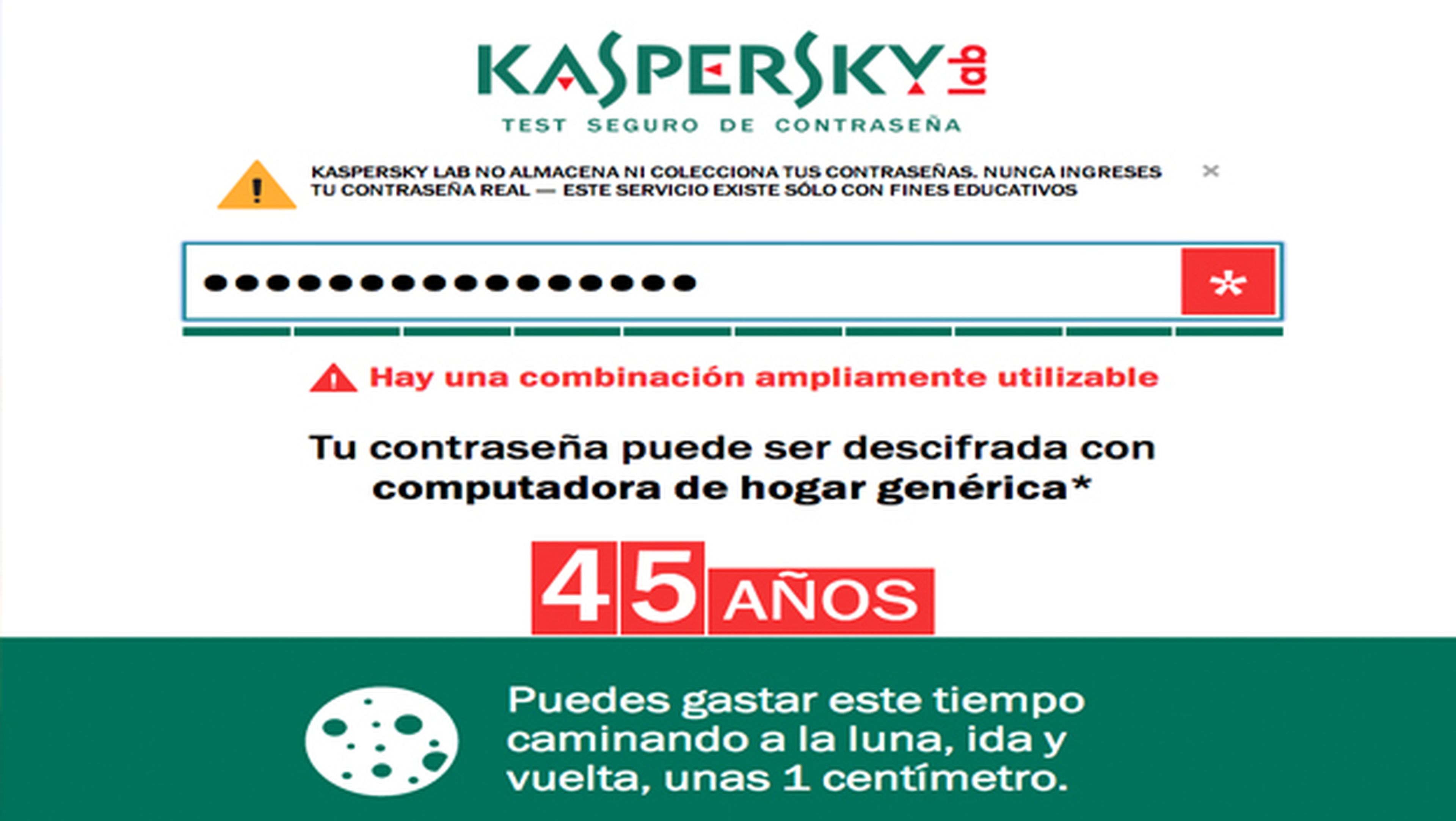 Kaspersky Lab lanza herramienta que analiza vulnerabilidad de contraseñas