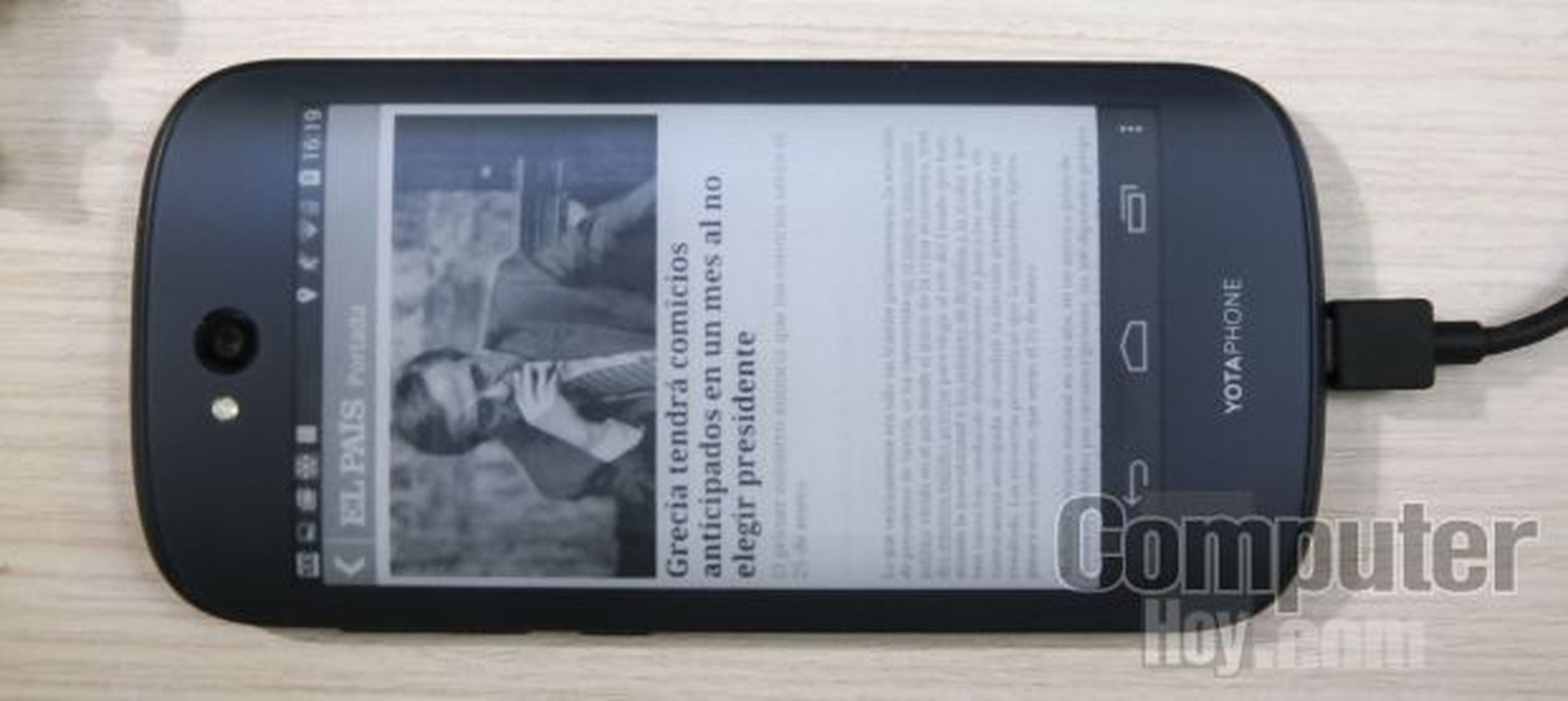 La integración de la pantalla e-Ink es excelente en cuanto a fabricación se refiere