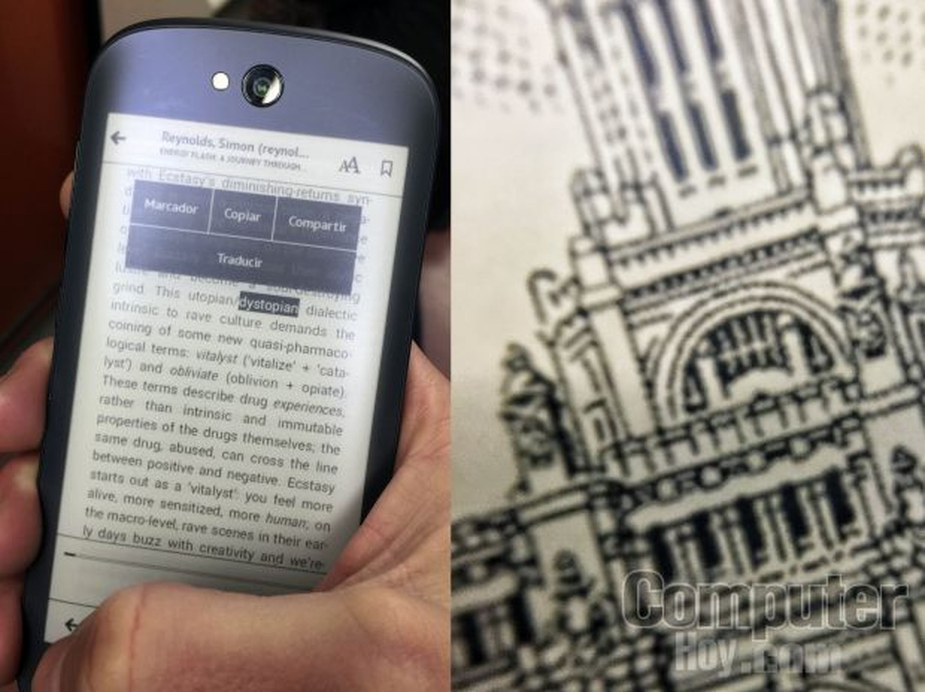 La pantalla e-Ink aporta ventajas como la legibilidad con luz ambiente intensa