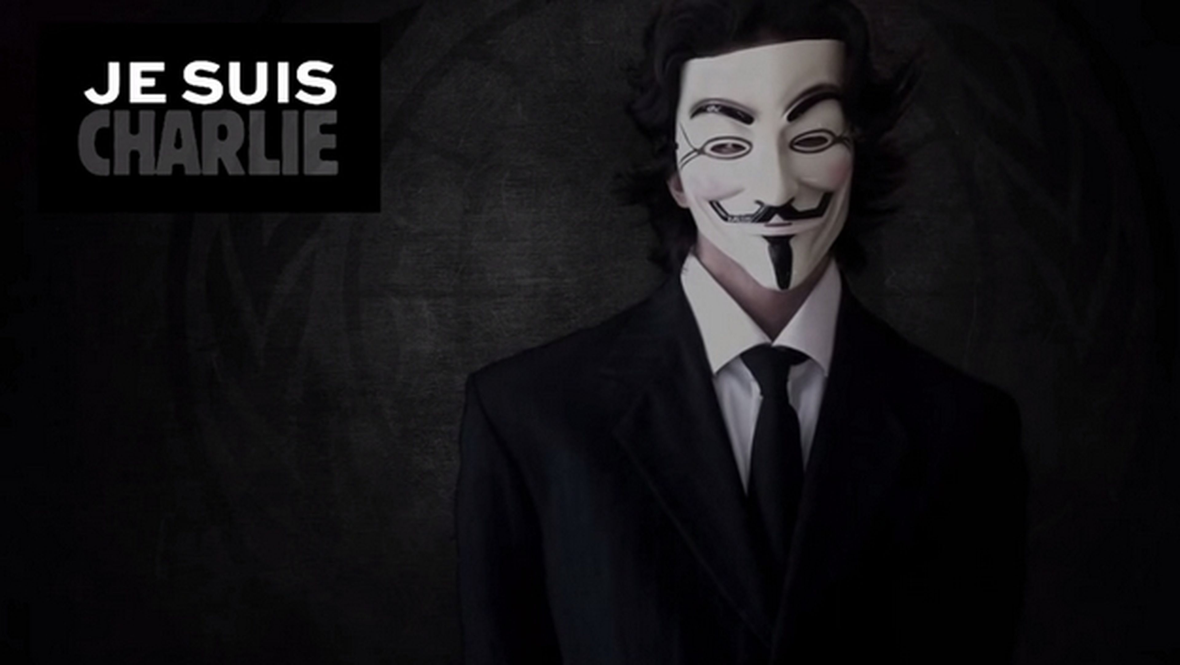 Anonymous lanza su primer ataque para vengar a Charlie Hebdo.