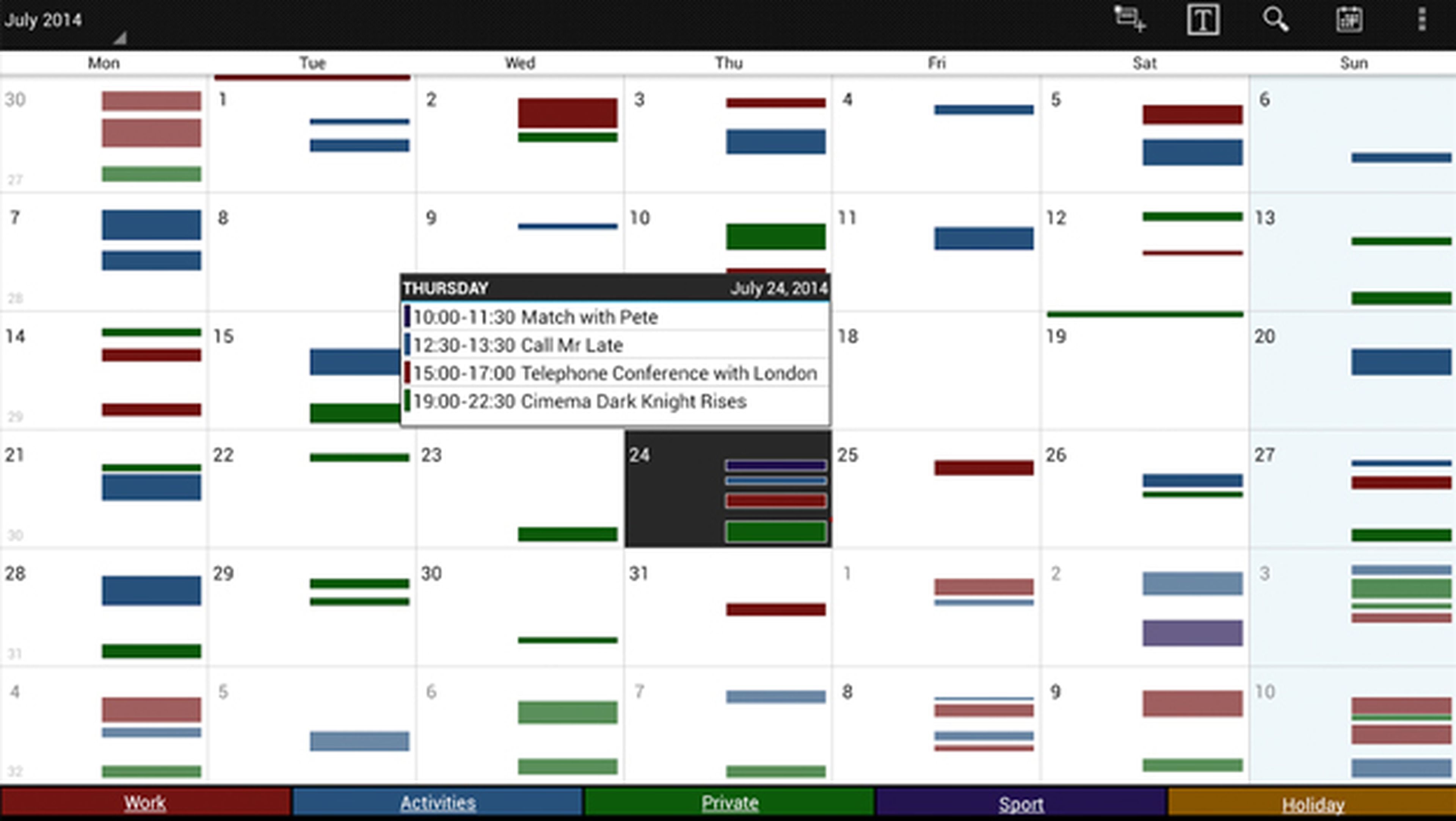 Business Calendar para Android