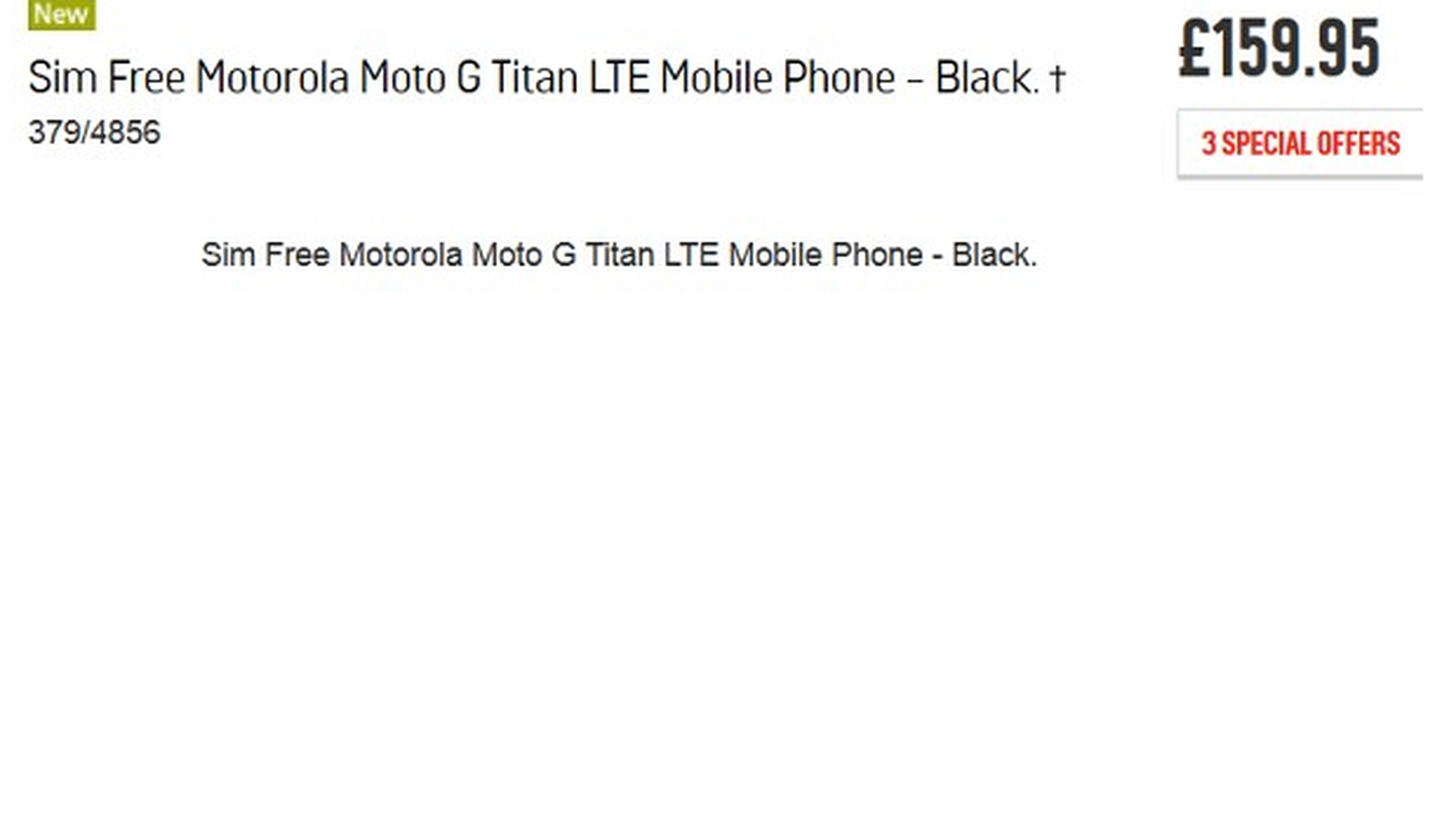Moto G Titan se filtran precio y características