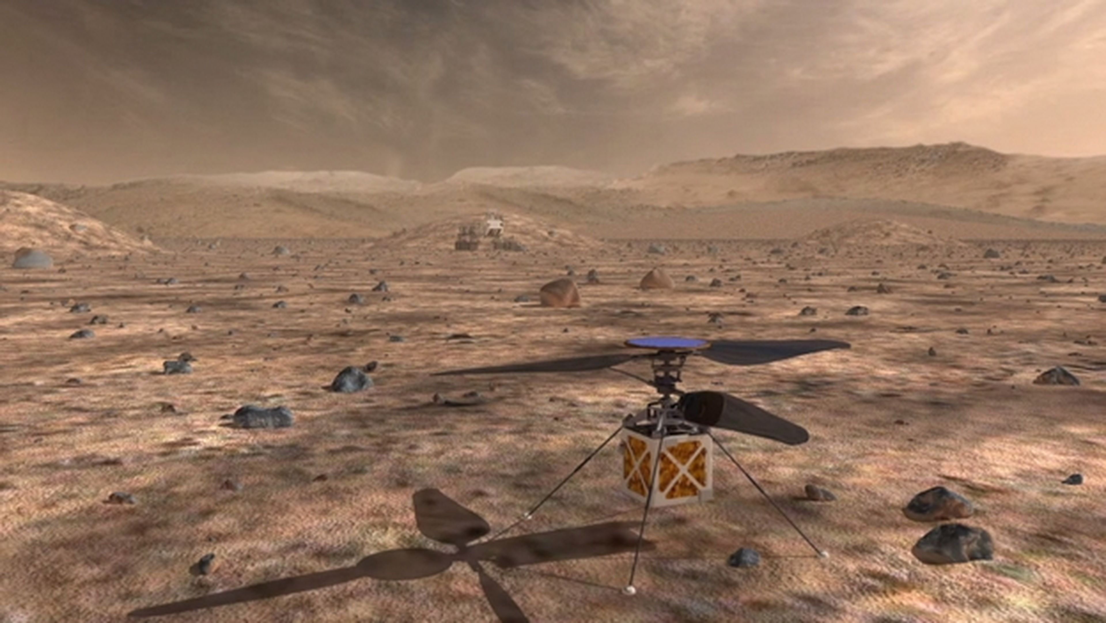 Este es el drone de la NASA que volará sobre la superficie de Marte