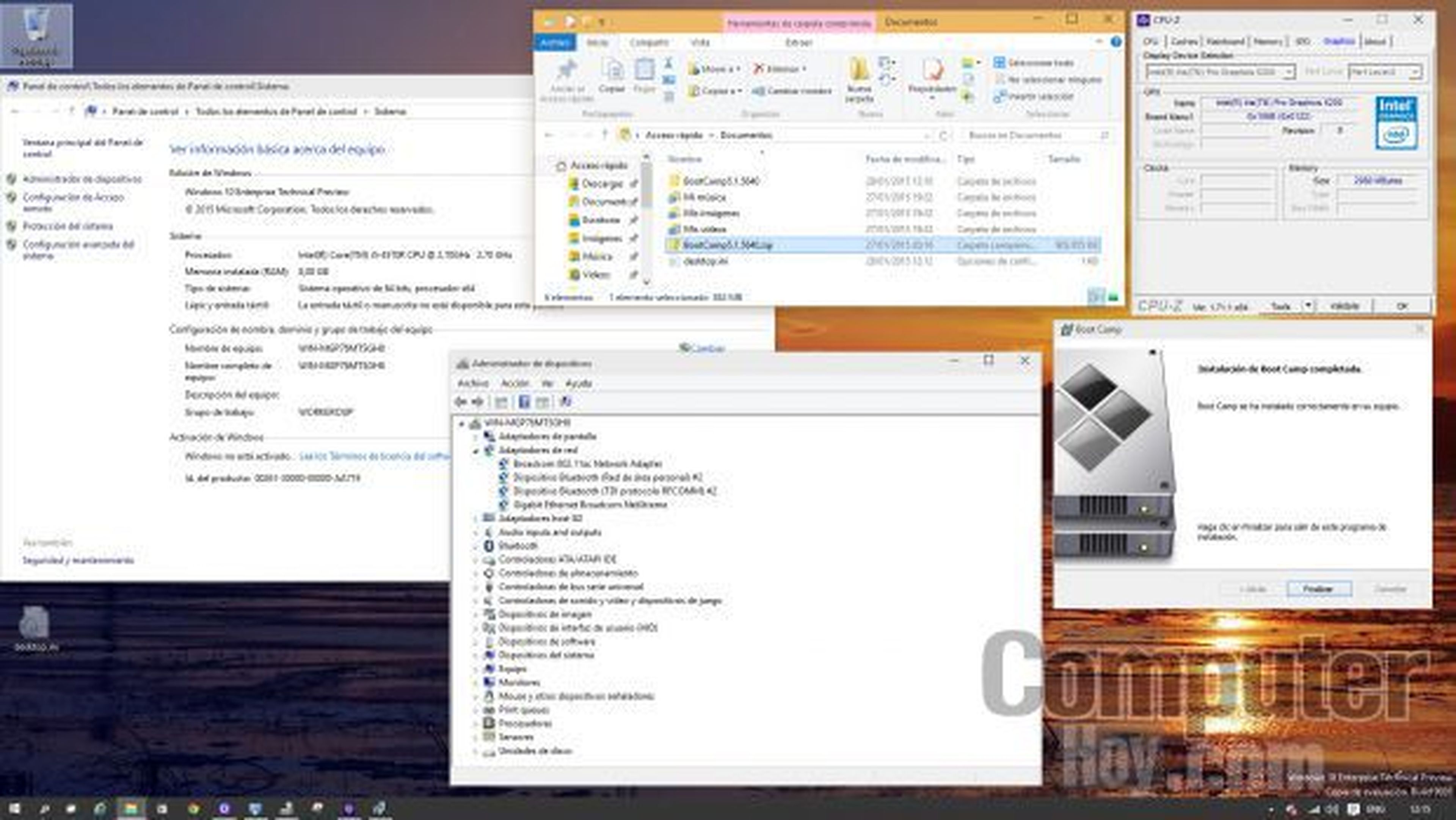 Tras instalar Bootcamp, el sistema Windows 10 sobre Apple debería funcionar como la seda
