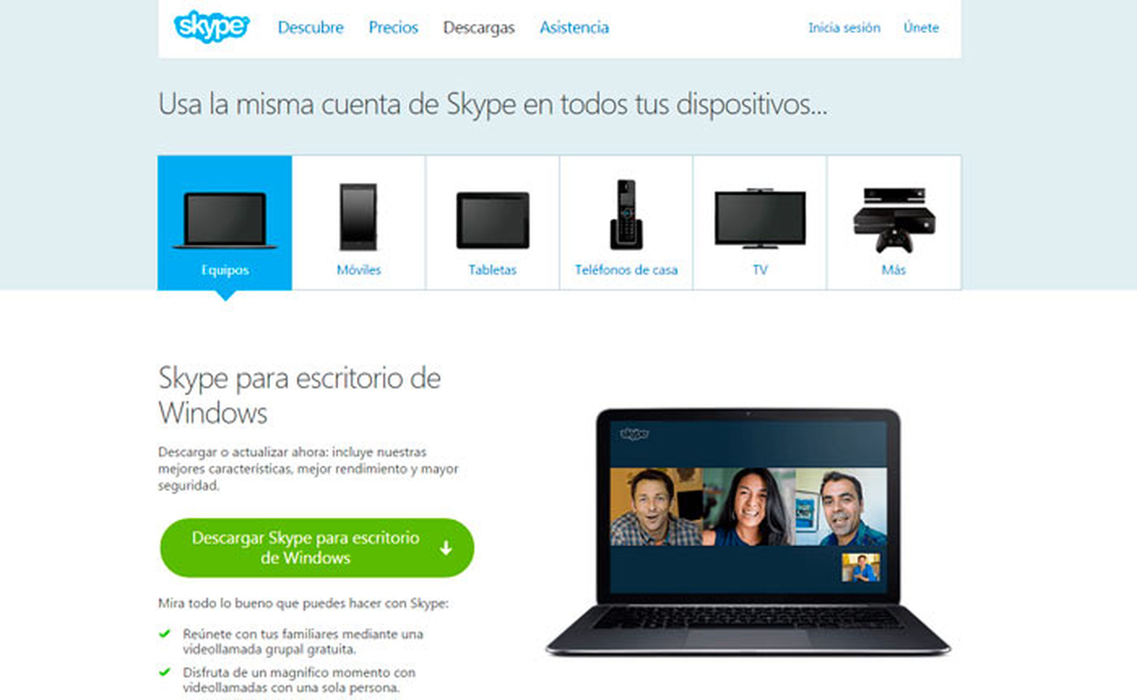 Inicia varias sesiones de Skype simultáneamente