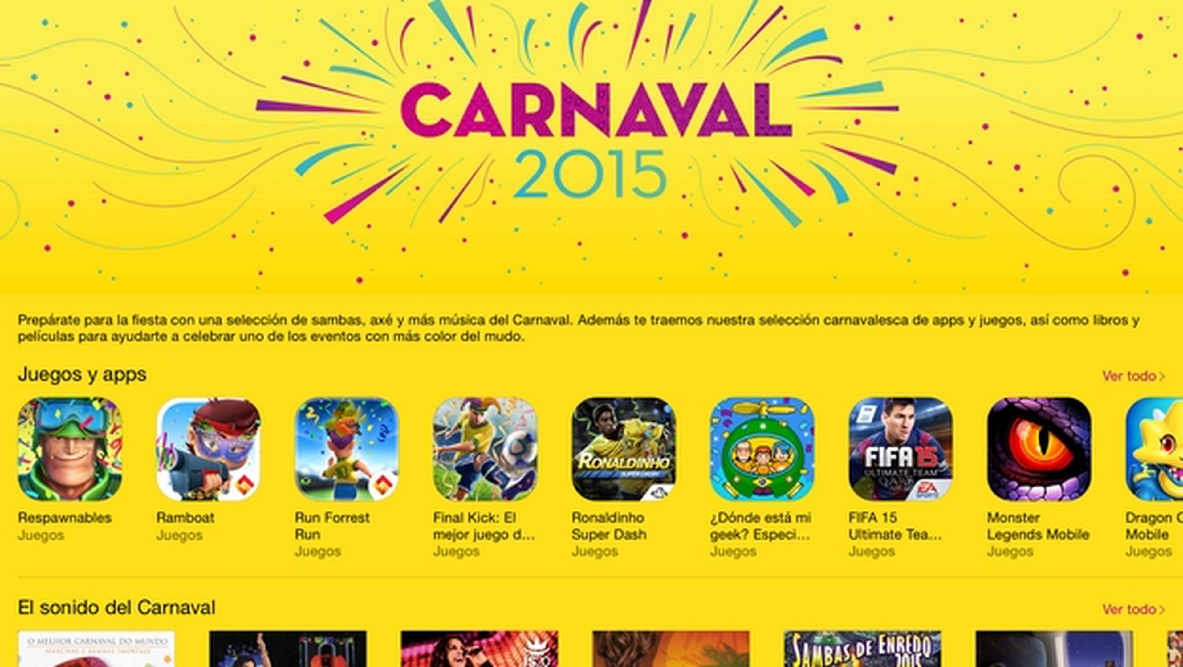 El Carnaval 2015 llega a la App Store de Apple.