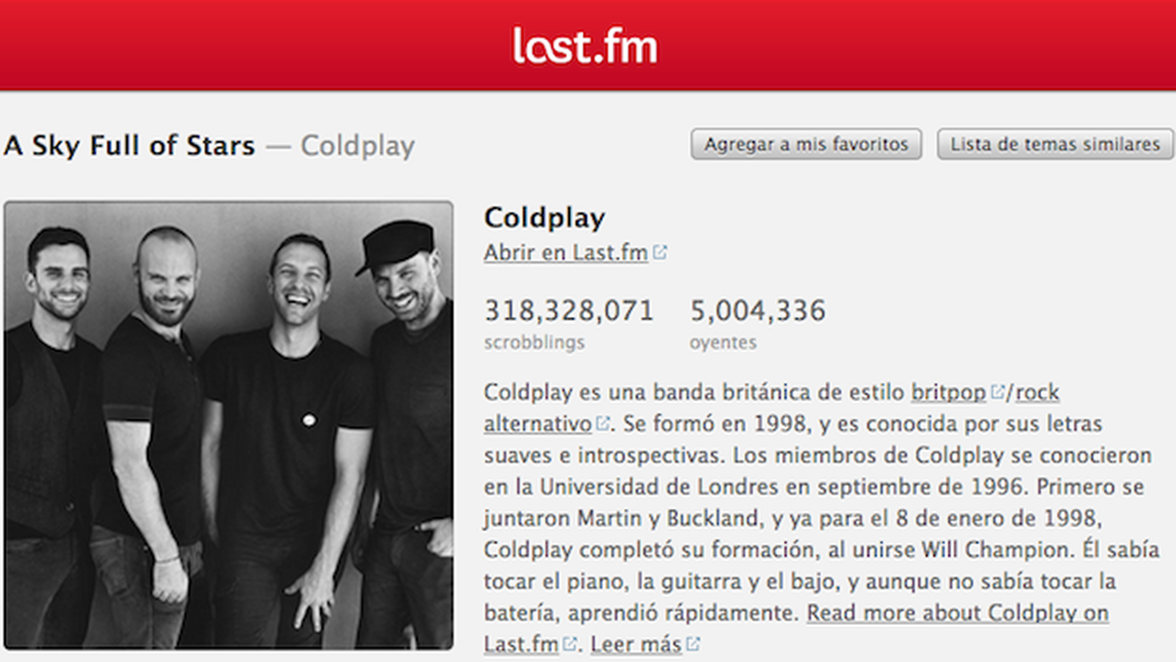 Last.fm descubre música en Spotify