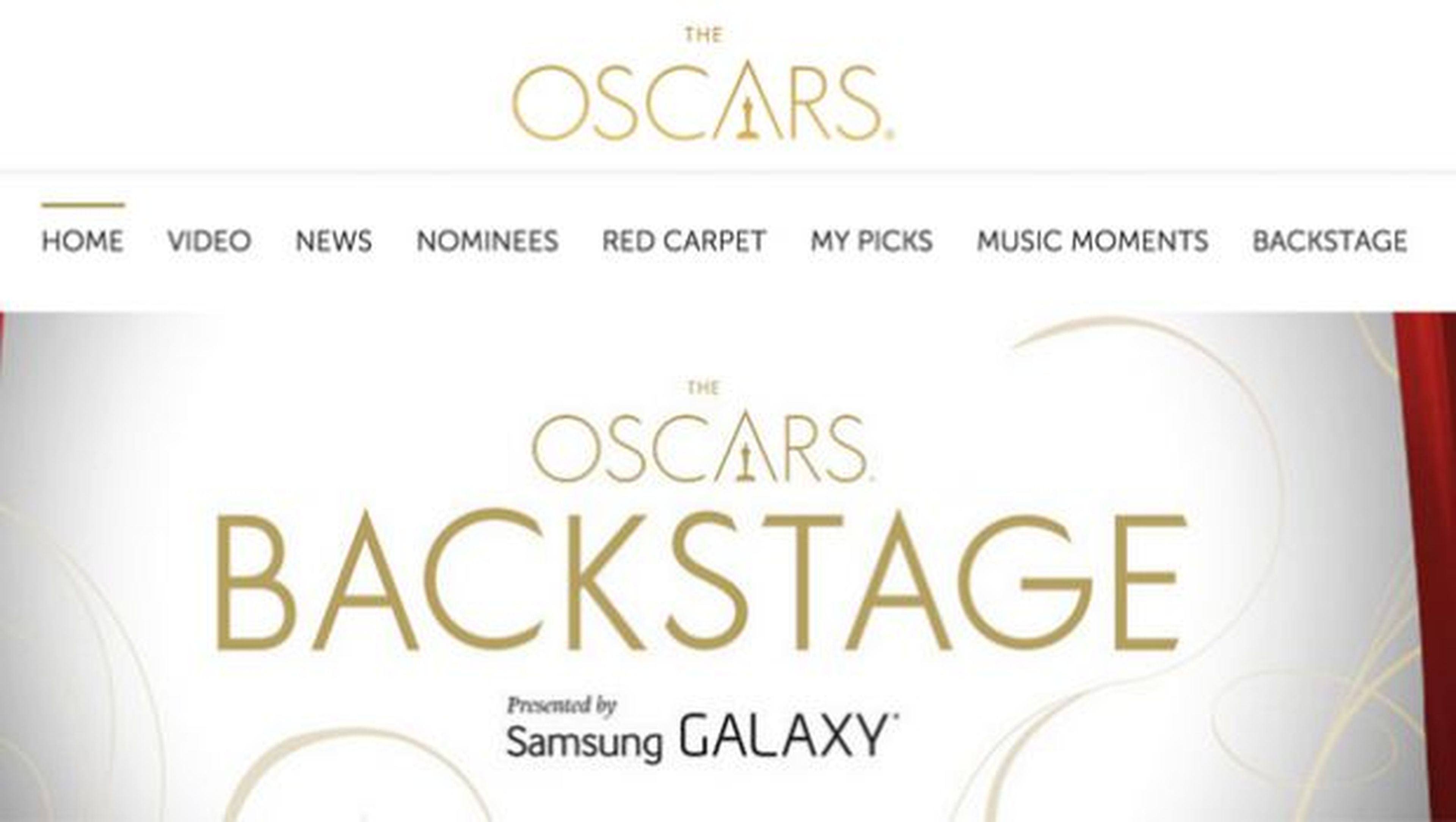 Web oficial Oscar 2015