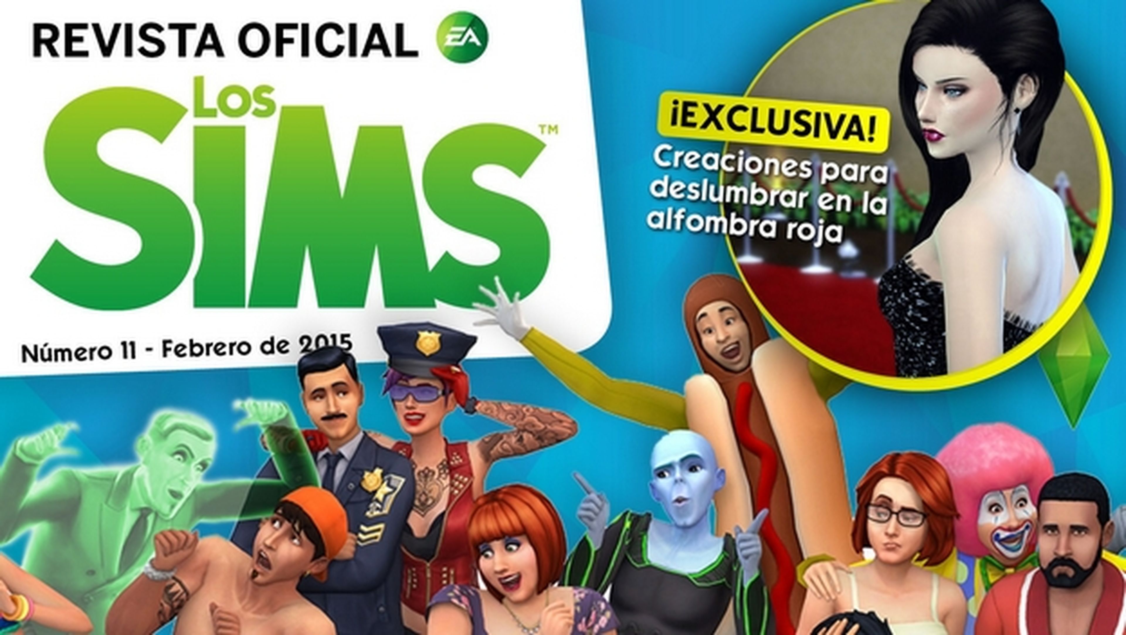 Revista oficial de los Sims Número 11 incluye un vestido exclusivo para la gran fiesta del cine.