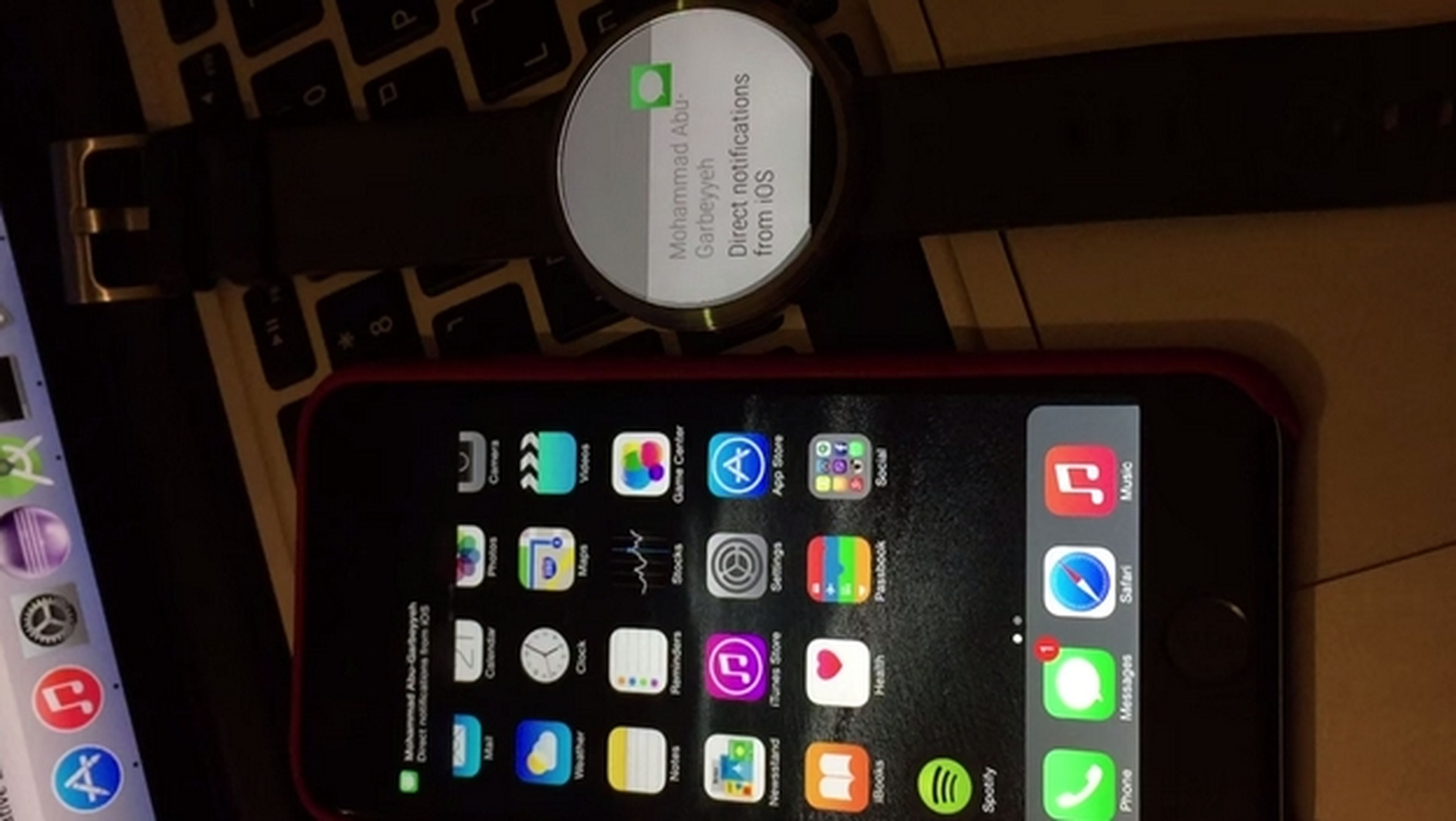 Consiguen que el reloj Moto 360 con Android Wear funcione con un iPhone y un iPad.