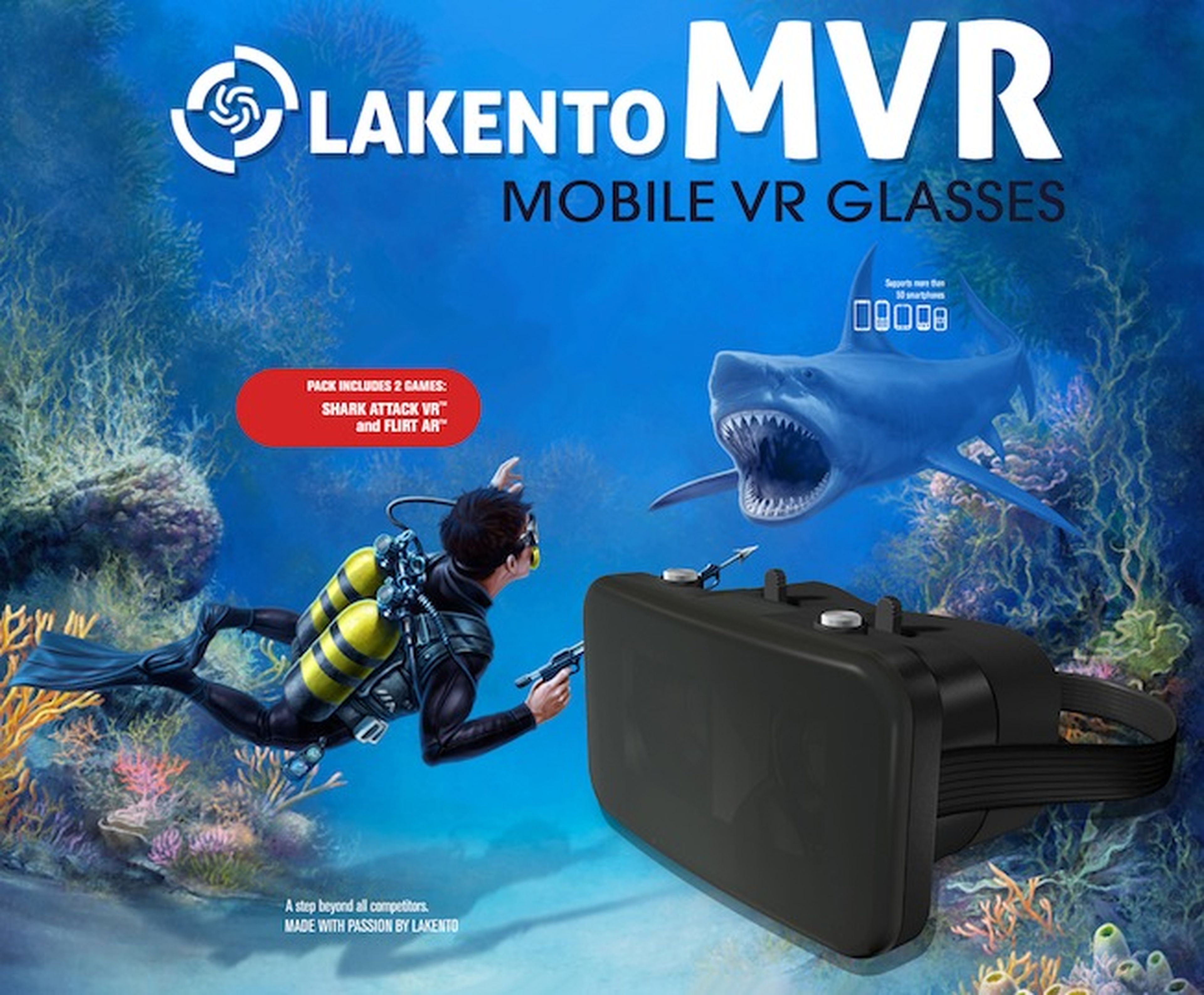 Lakento MVR: gafas españolas para realidad virtual por 59€