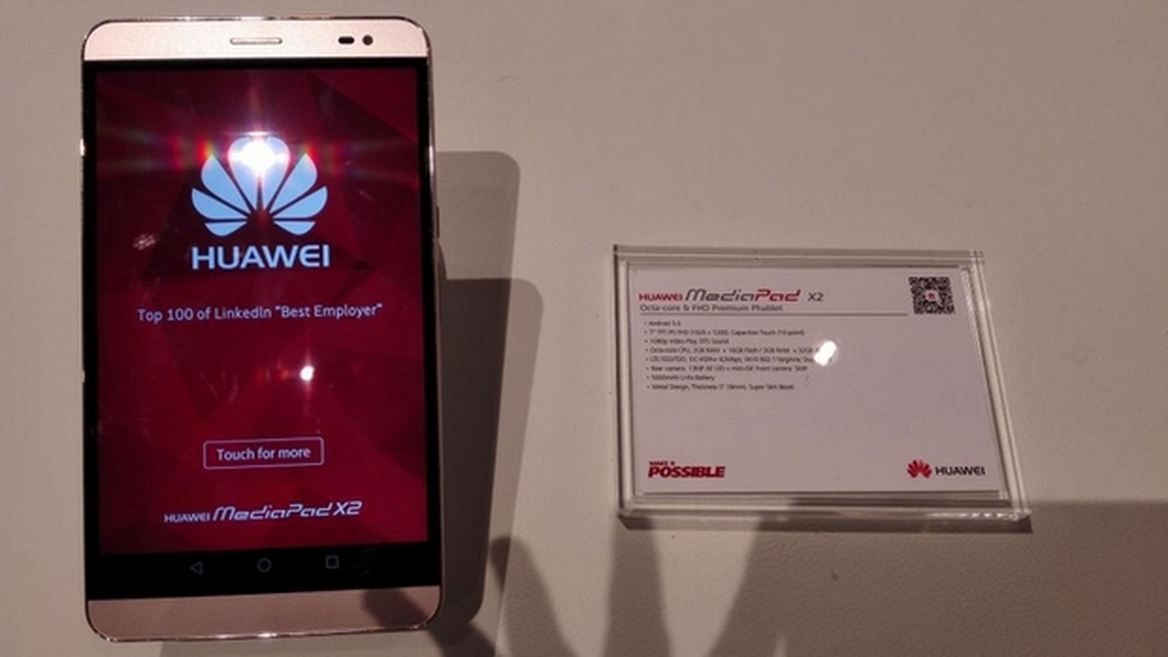 Huawei MediaPad X2, así es el phablet de 7 pulgadas más delgado