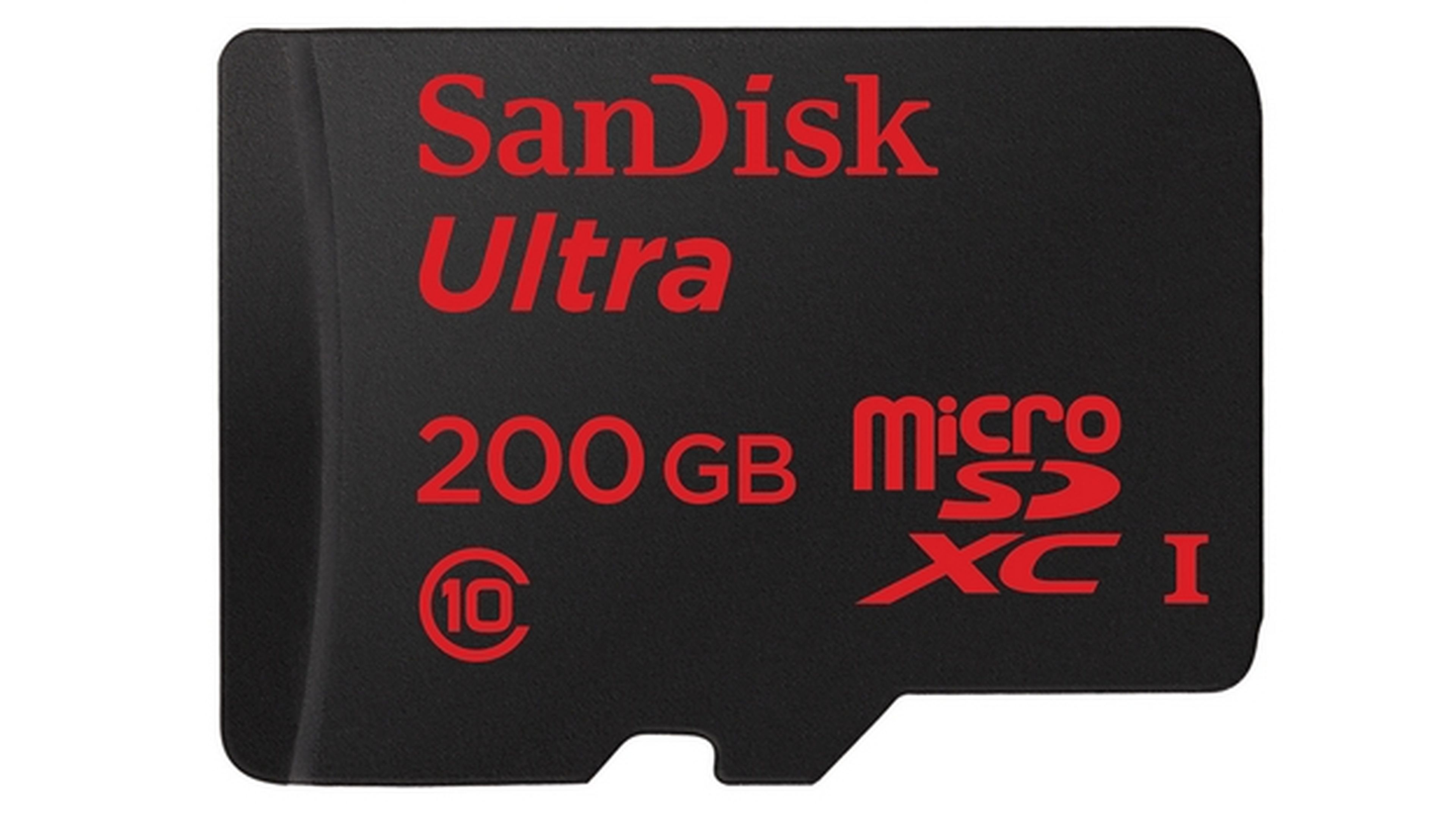 MicroSD de 200 GB y pendrive con USB reversible de SanDisk.