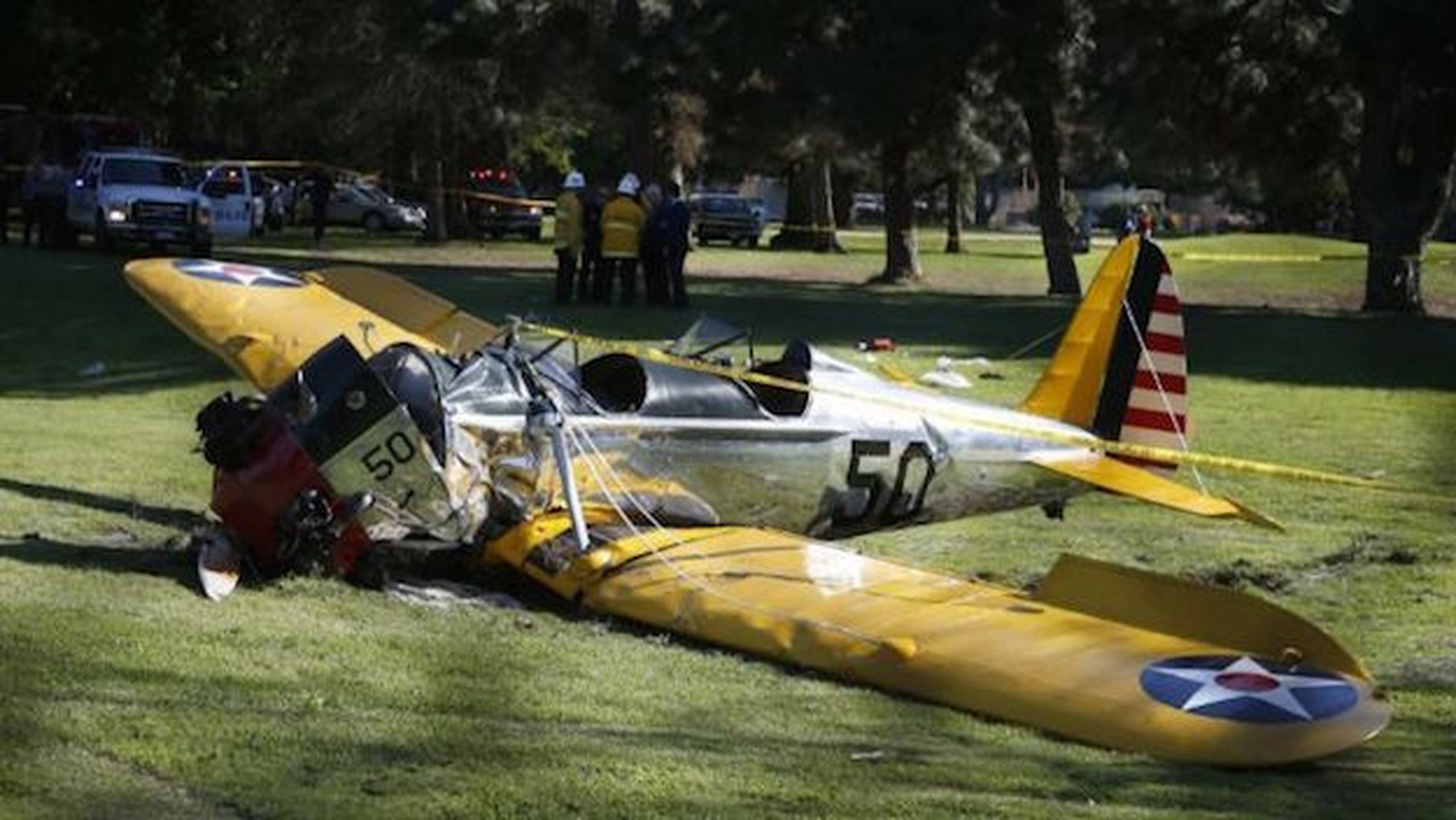 Harrison Ford en herido tras estrellarse en una avioneta