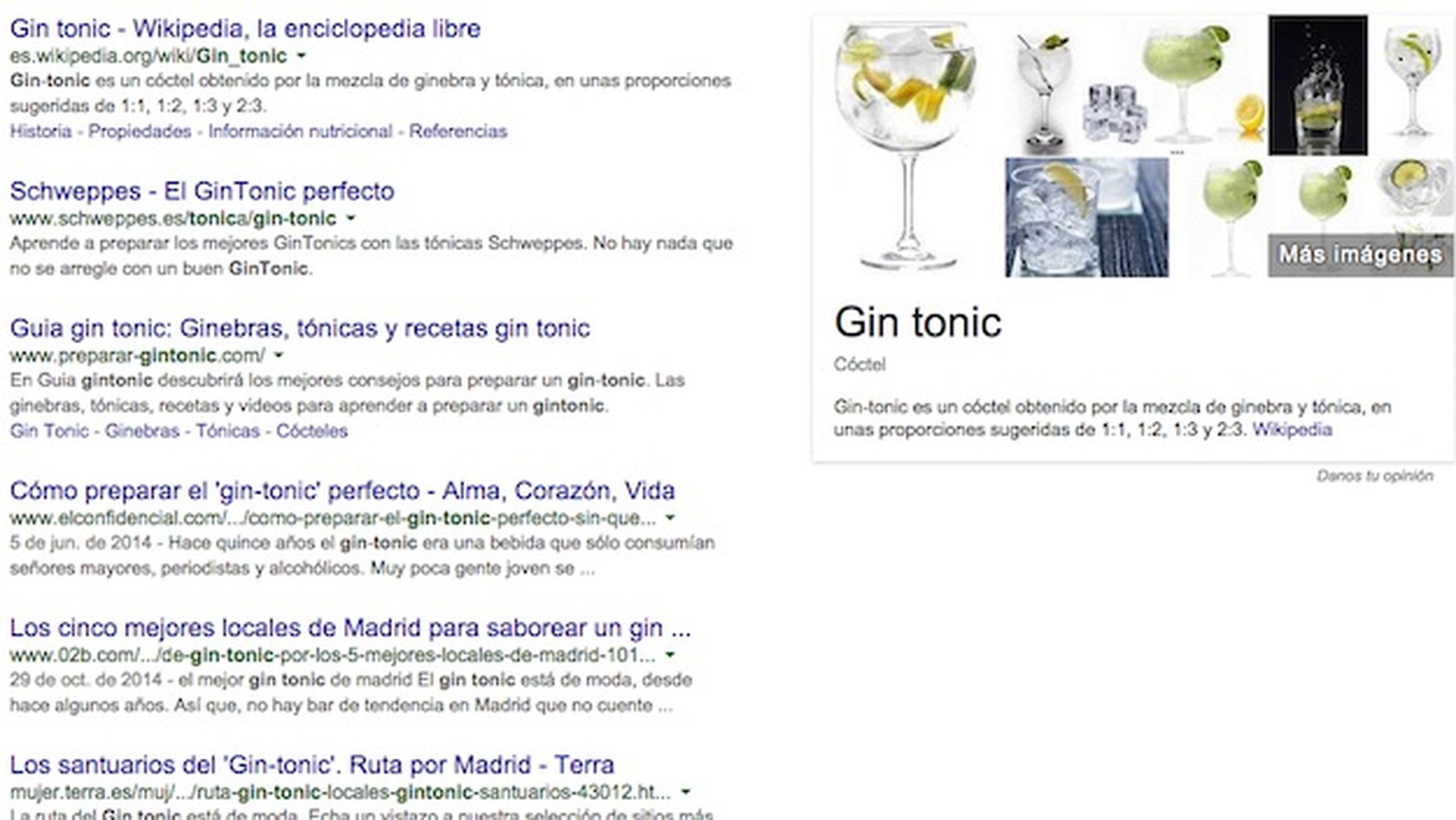 Gin Tonic España Google
