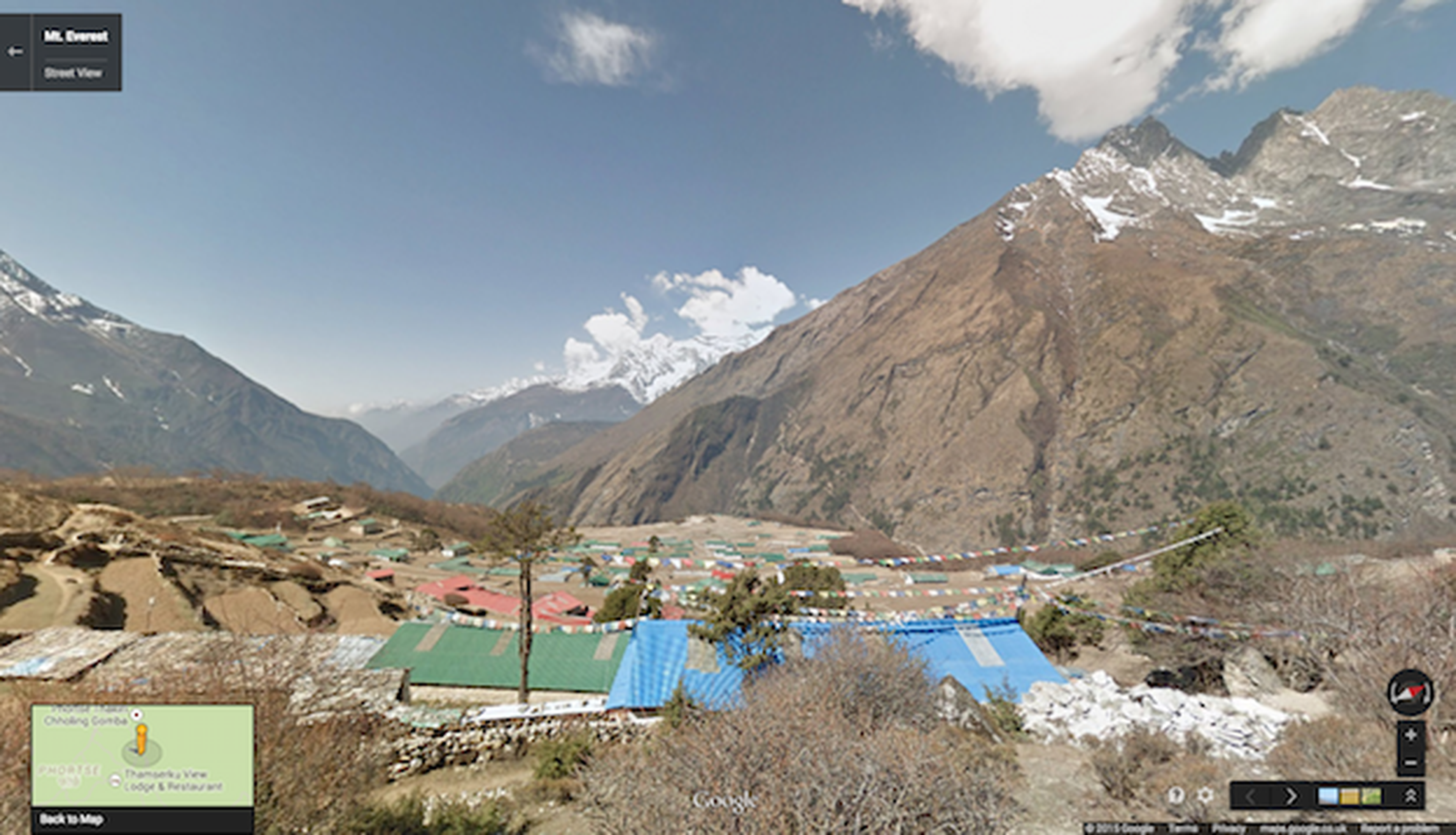 Street View en el Everest