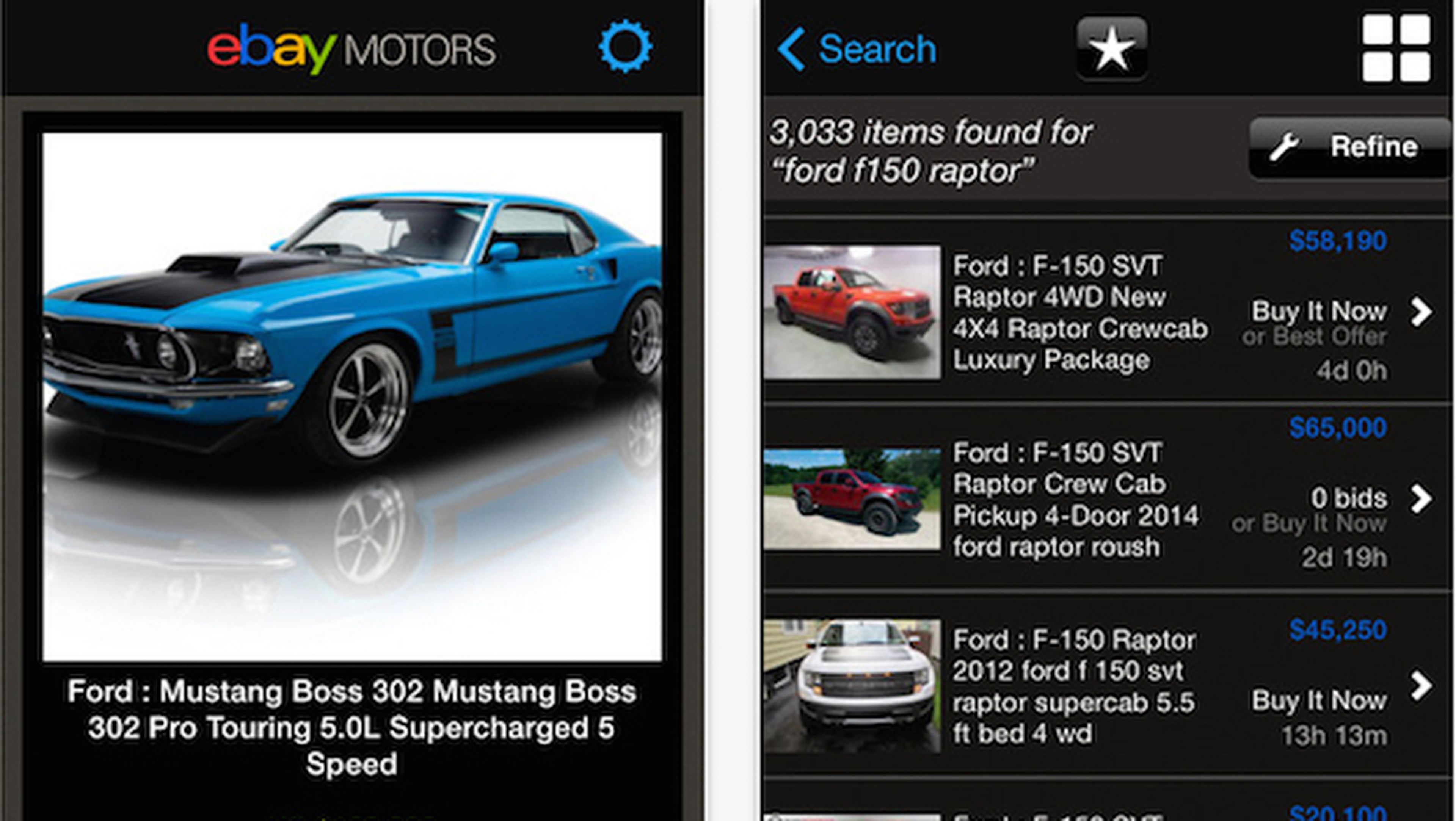 Ebay Motors, aplicaciones para el día del padre, apps útiles para papá