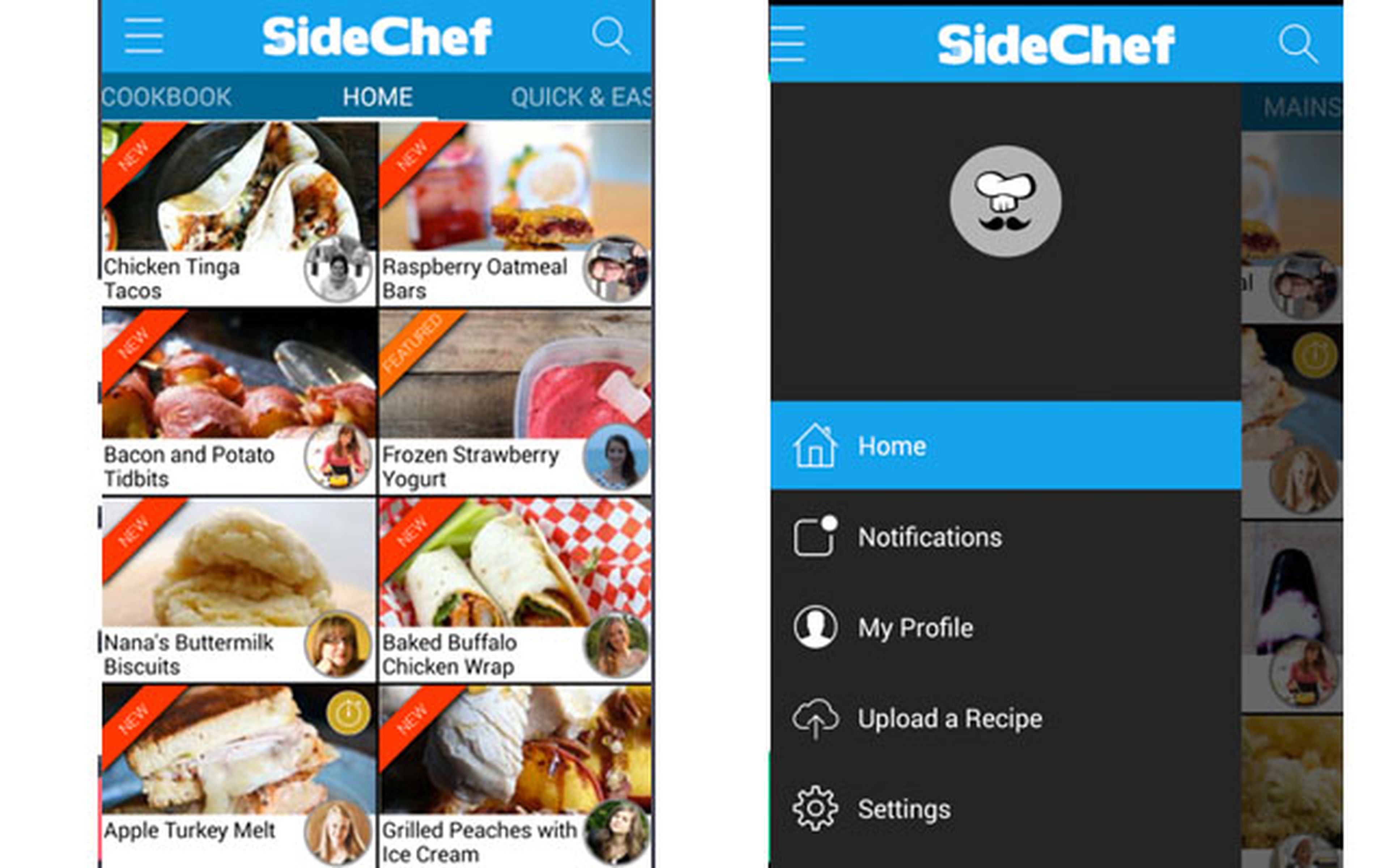 SideChef: Step-by-step cooking