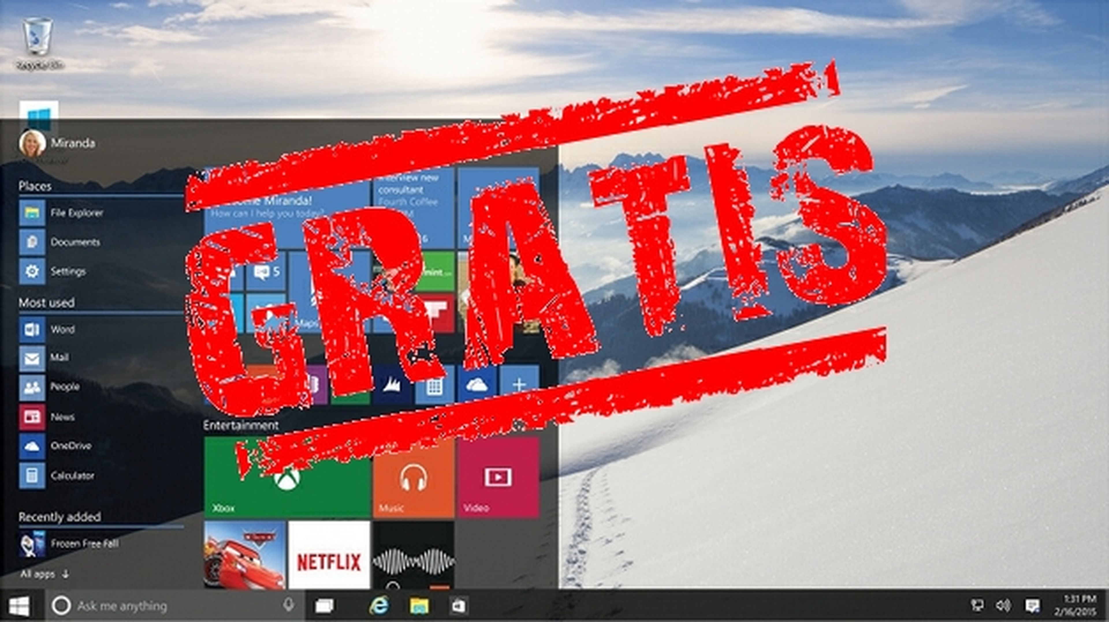 Copias piratas de Windows se actualizarán gratis a Windows 10.