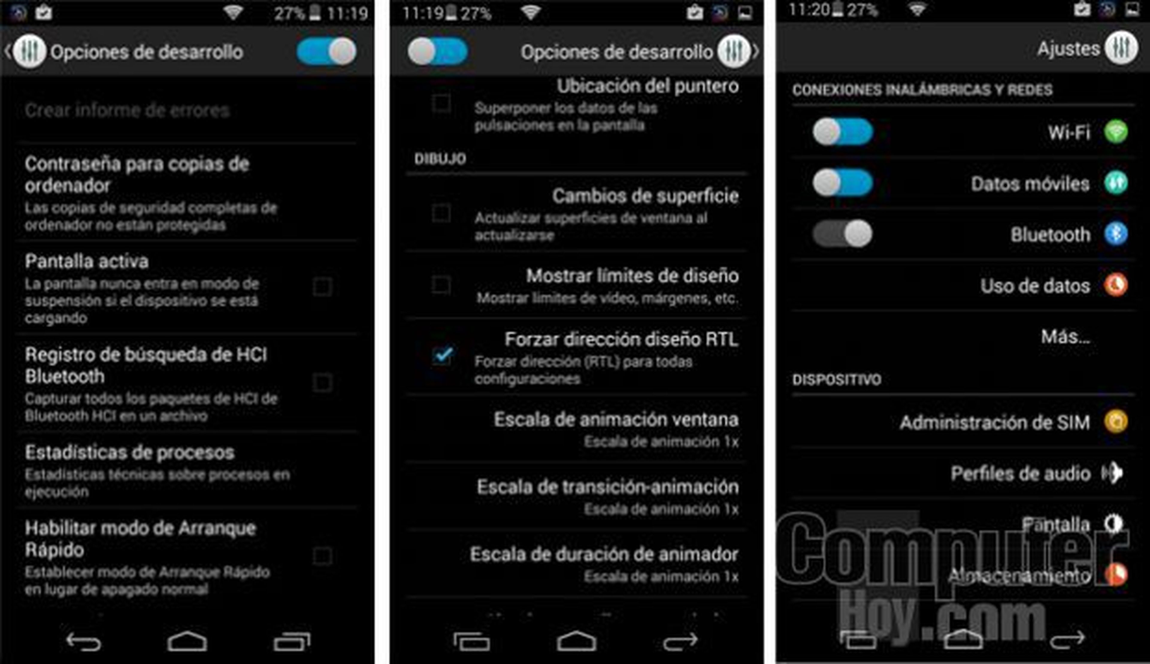 Cómo configurar un móvil Android para zurdos