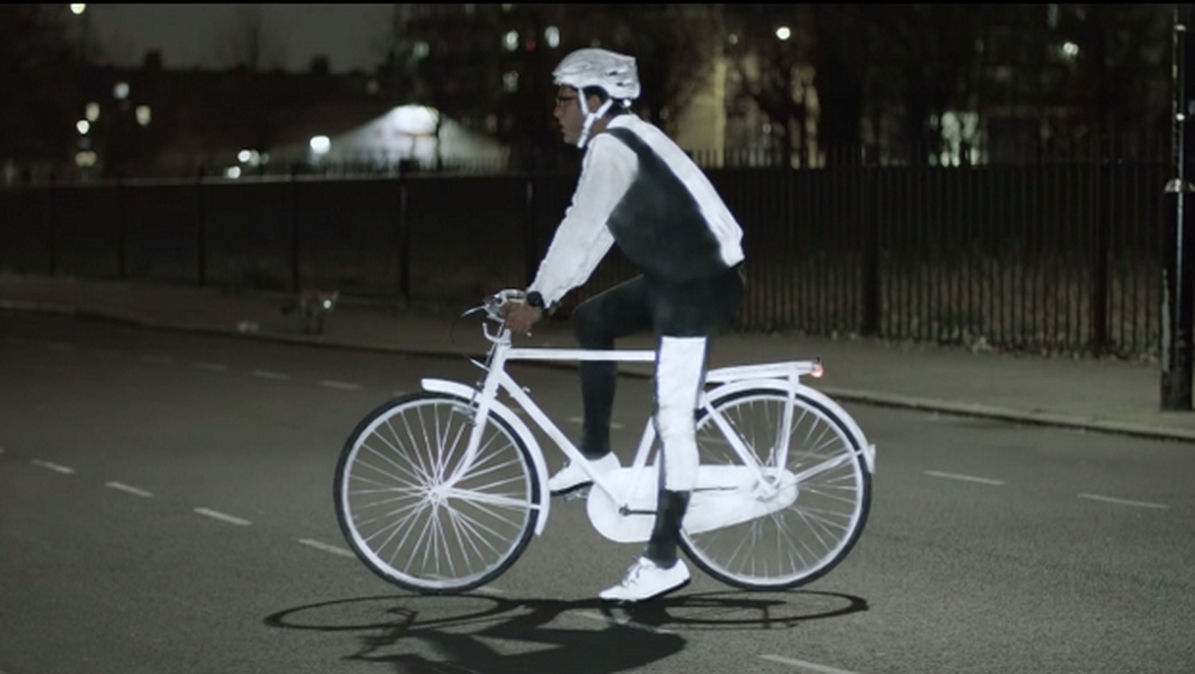 LifePaint, el aerosol de Volvo que ilumina a los ciclistas.