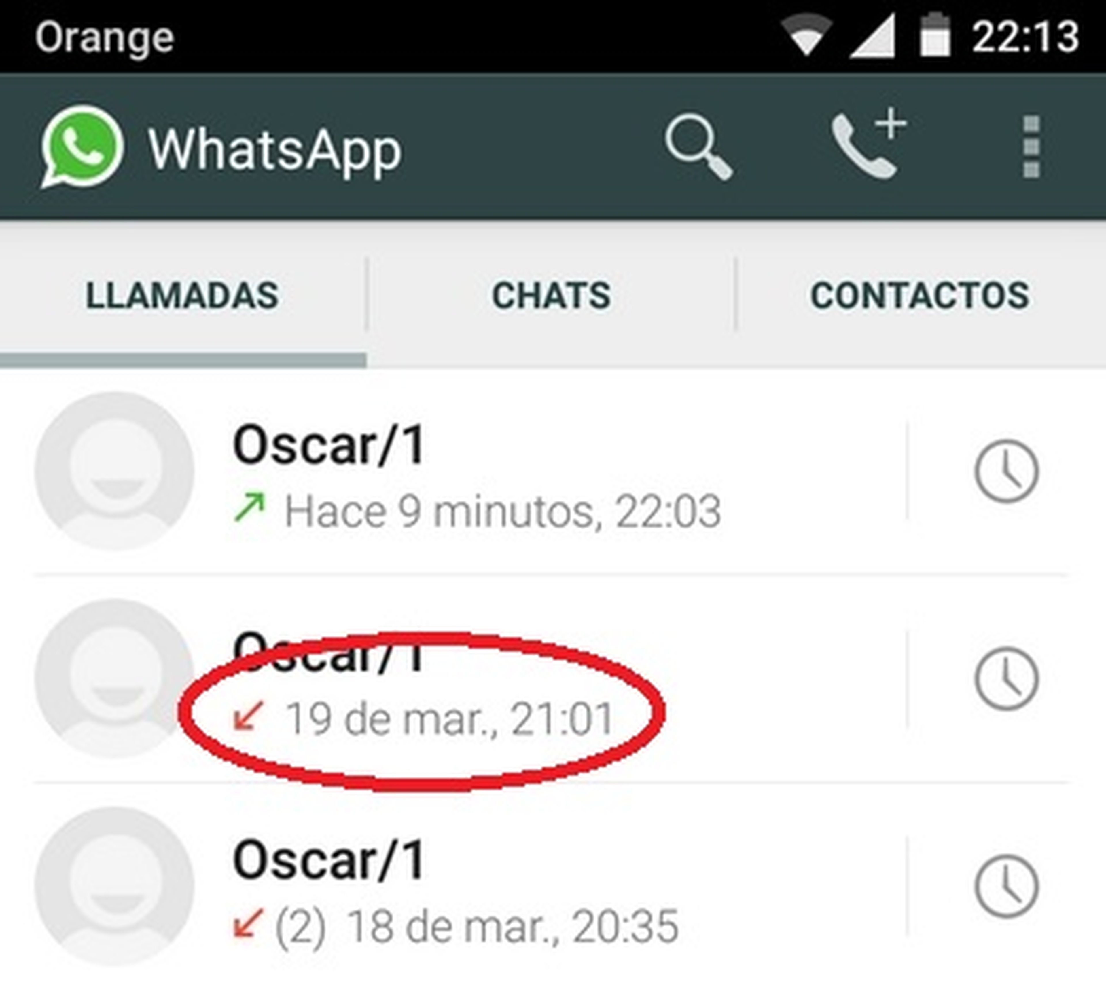 Llamadas WhatsApp