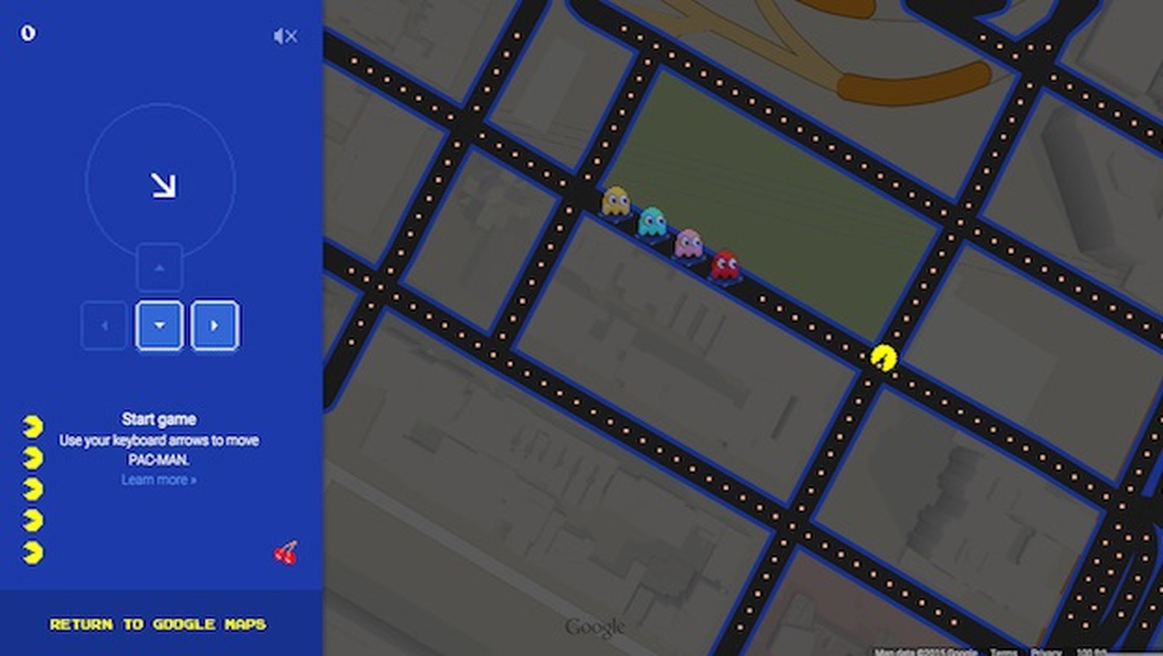 Feliz April Fools': Google Maps se viste de Pac-Man