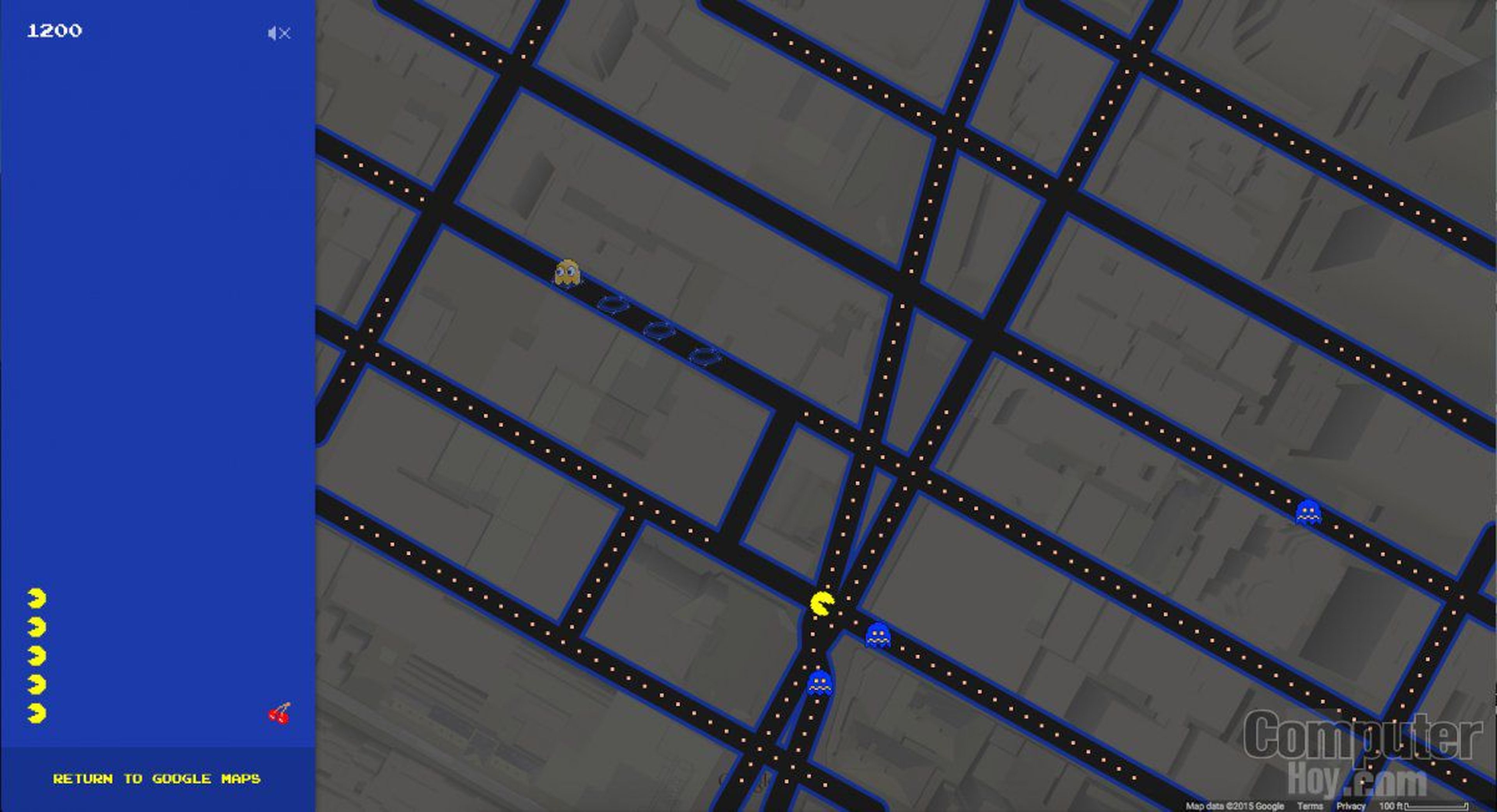 Google te deja jugar Pac-Man en Google Maps
