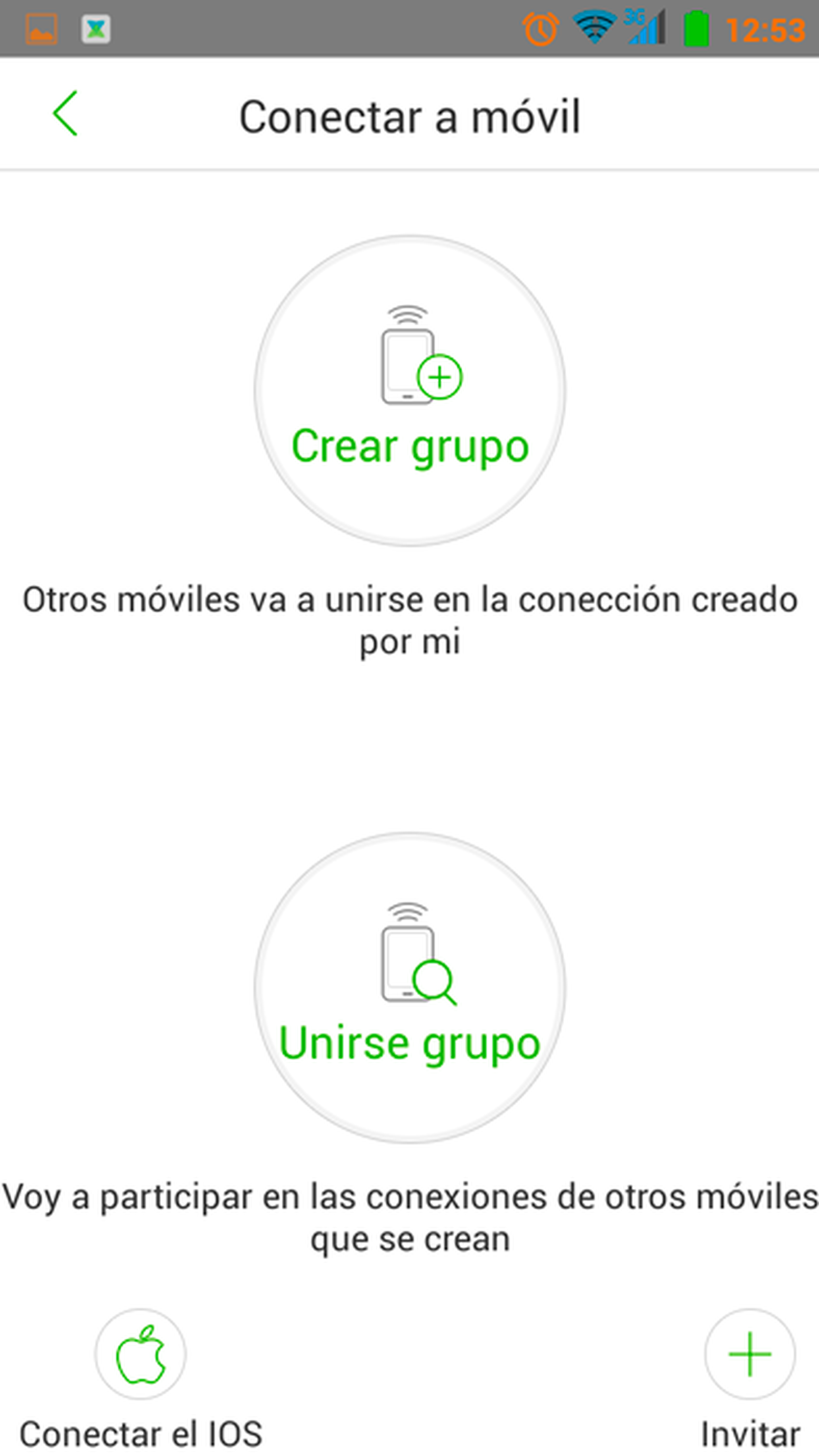 Crea un grupo de Androids