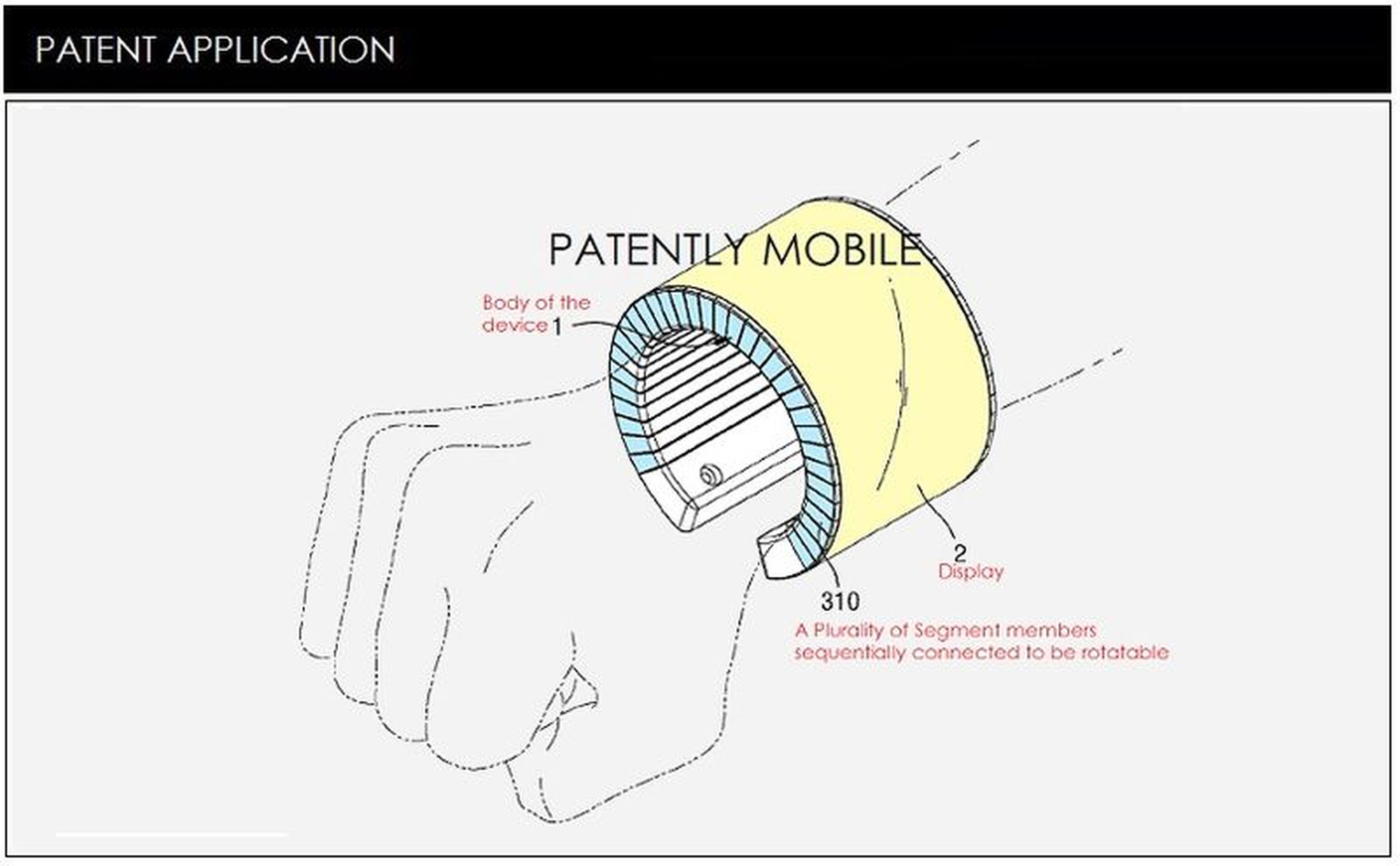 Samsung patenta smartwatches con pantallas flexibles