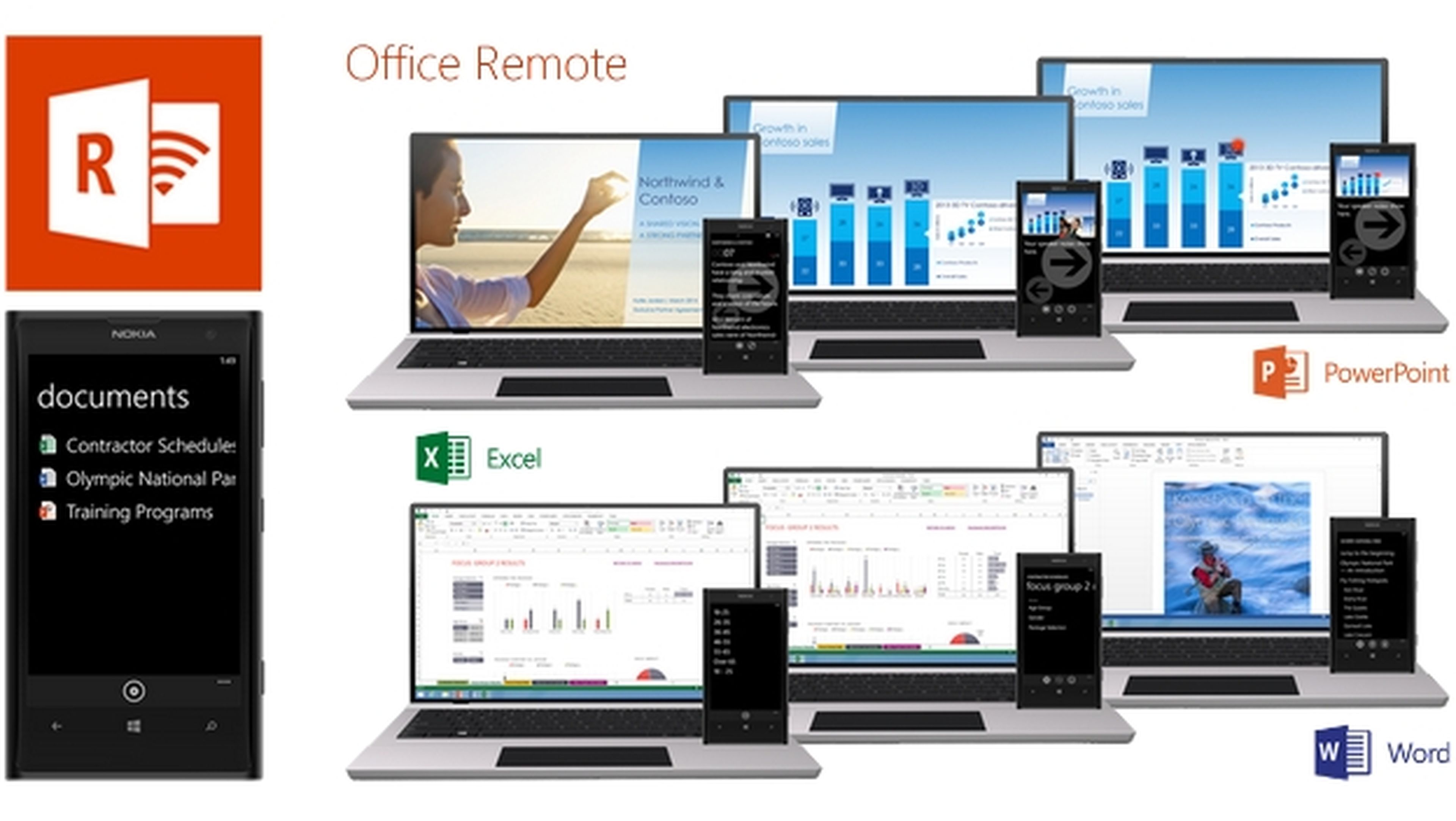 Office Remote, controla Microsoft Office de PC con tu smartphone Android.