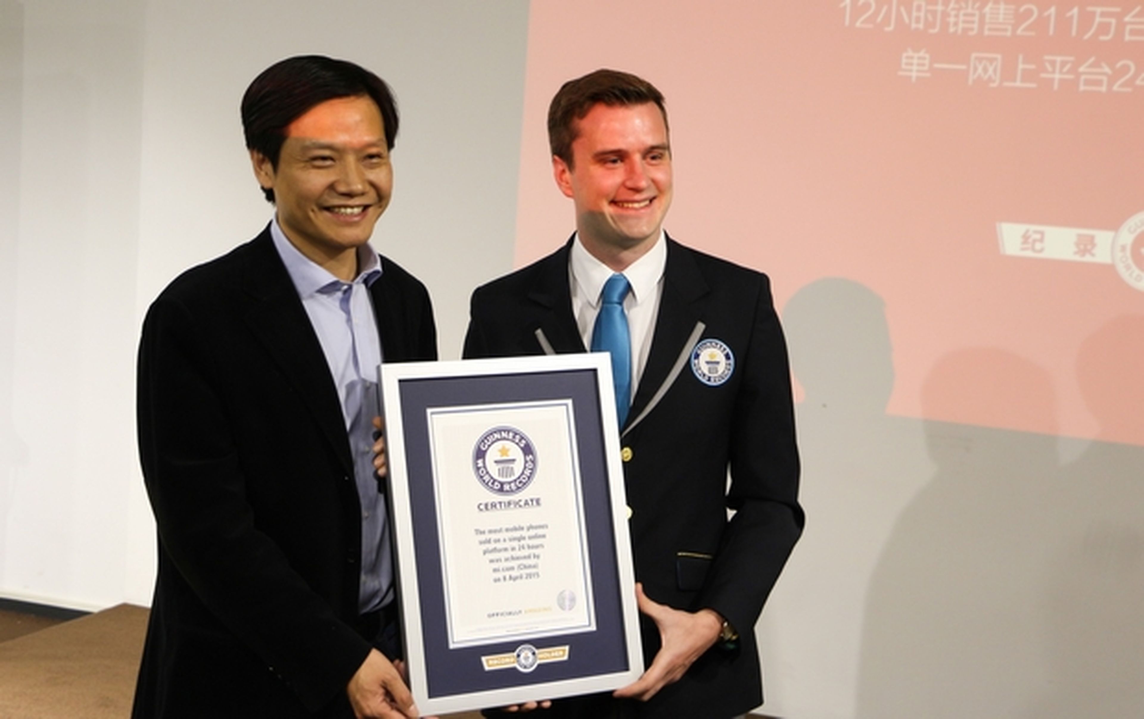 Xiaomi en el Libro Guinness de los Récords